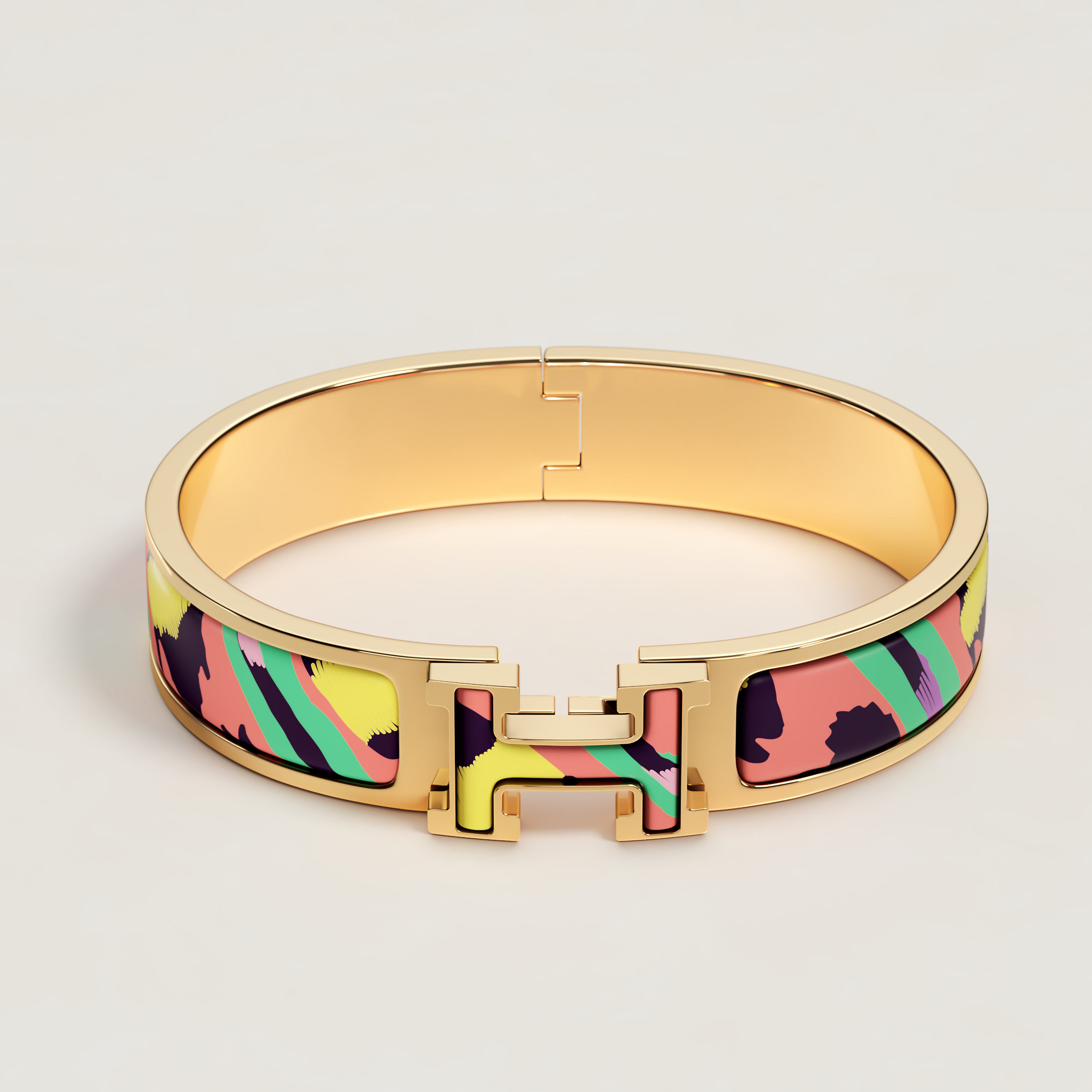 Clic H Le Chat Carre bracelet