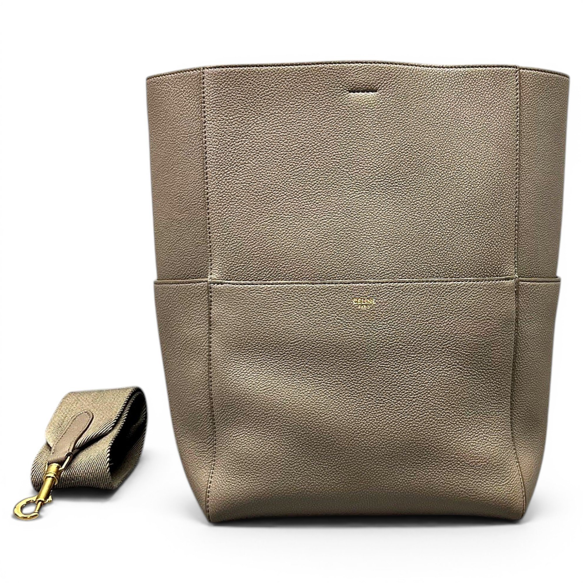 Seau Sangle leather tote