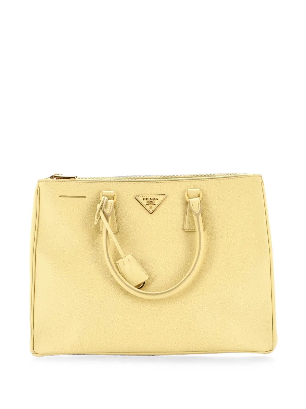 Double Zip Lux Saffiano Leather Large tote bag