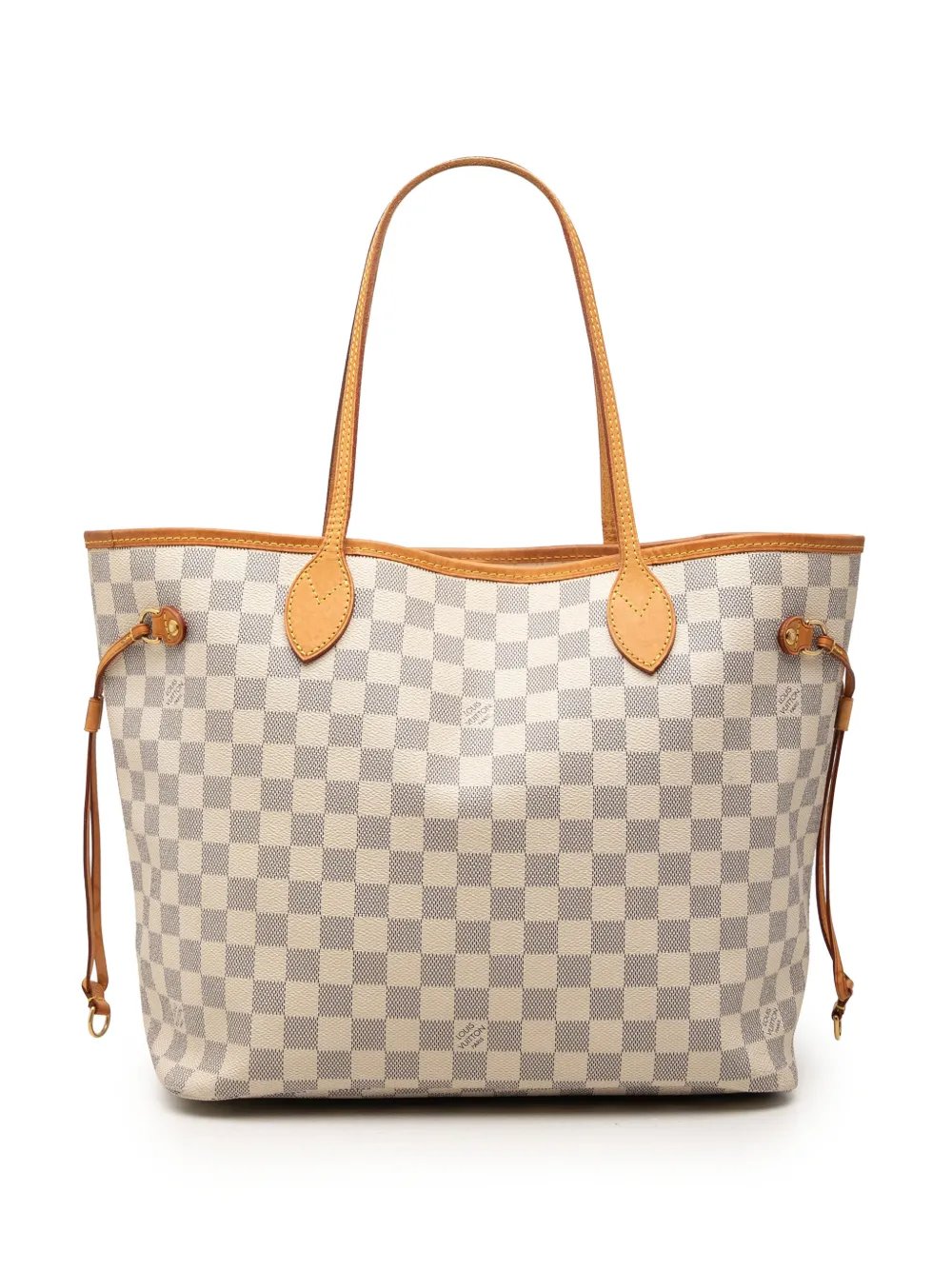 2010 Damier Azur Neverfull MM tote bag