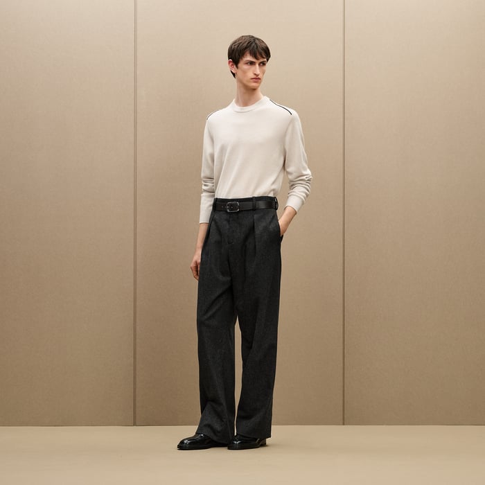 Anthracite Pleated Malte Pants