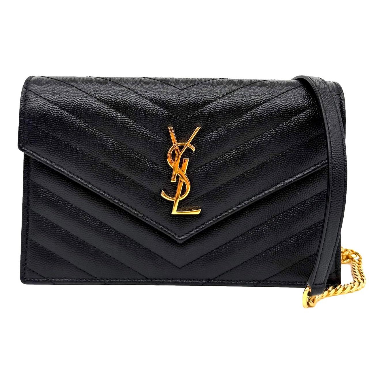 Portefeuille enveloppe leather crossbody bag