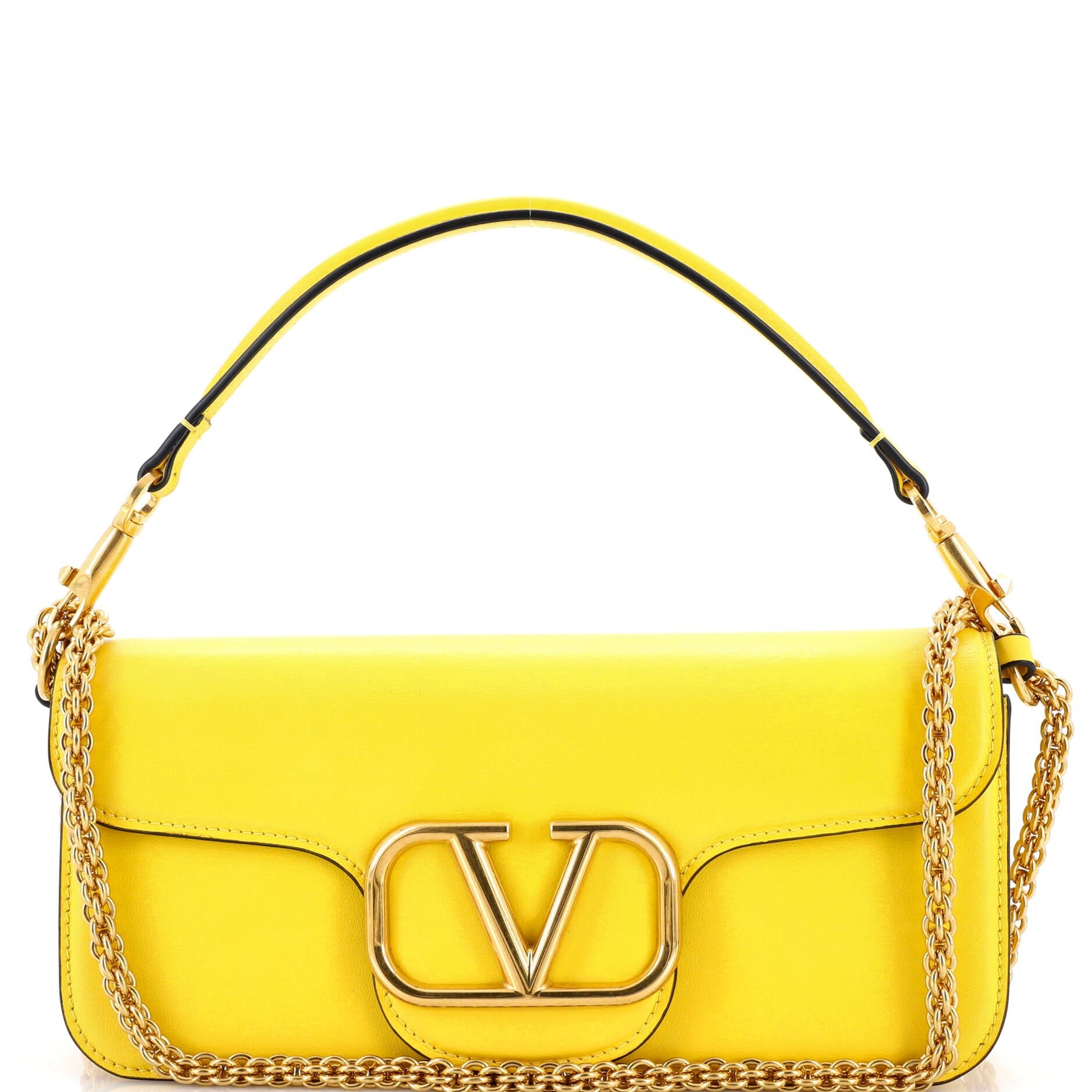 Valentino Garavani VLogo Loco Flap Shoulder Bag Leather Medium