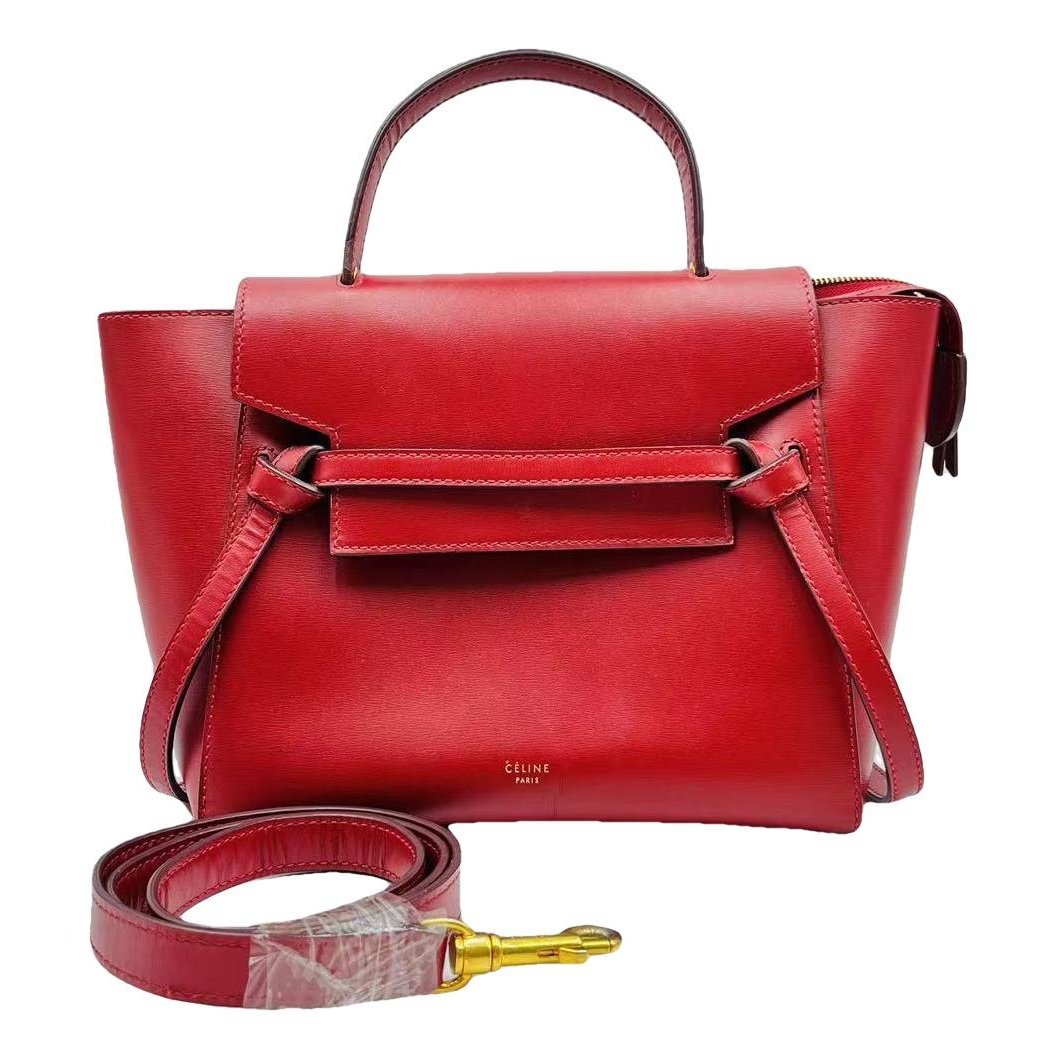 Belt leather handbag