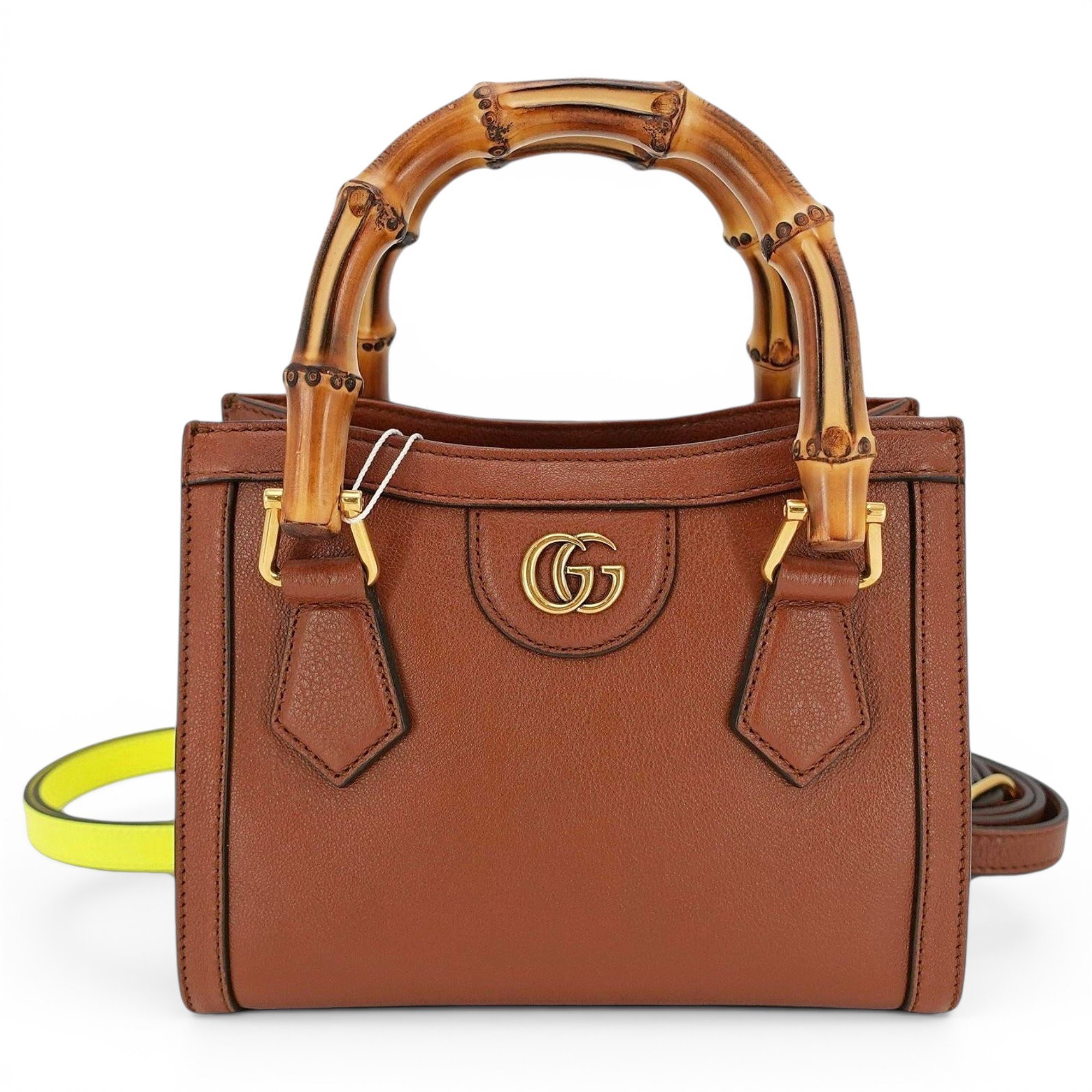 Diana Bamboo leather handbag