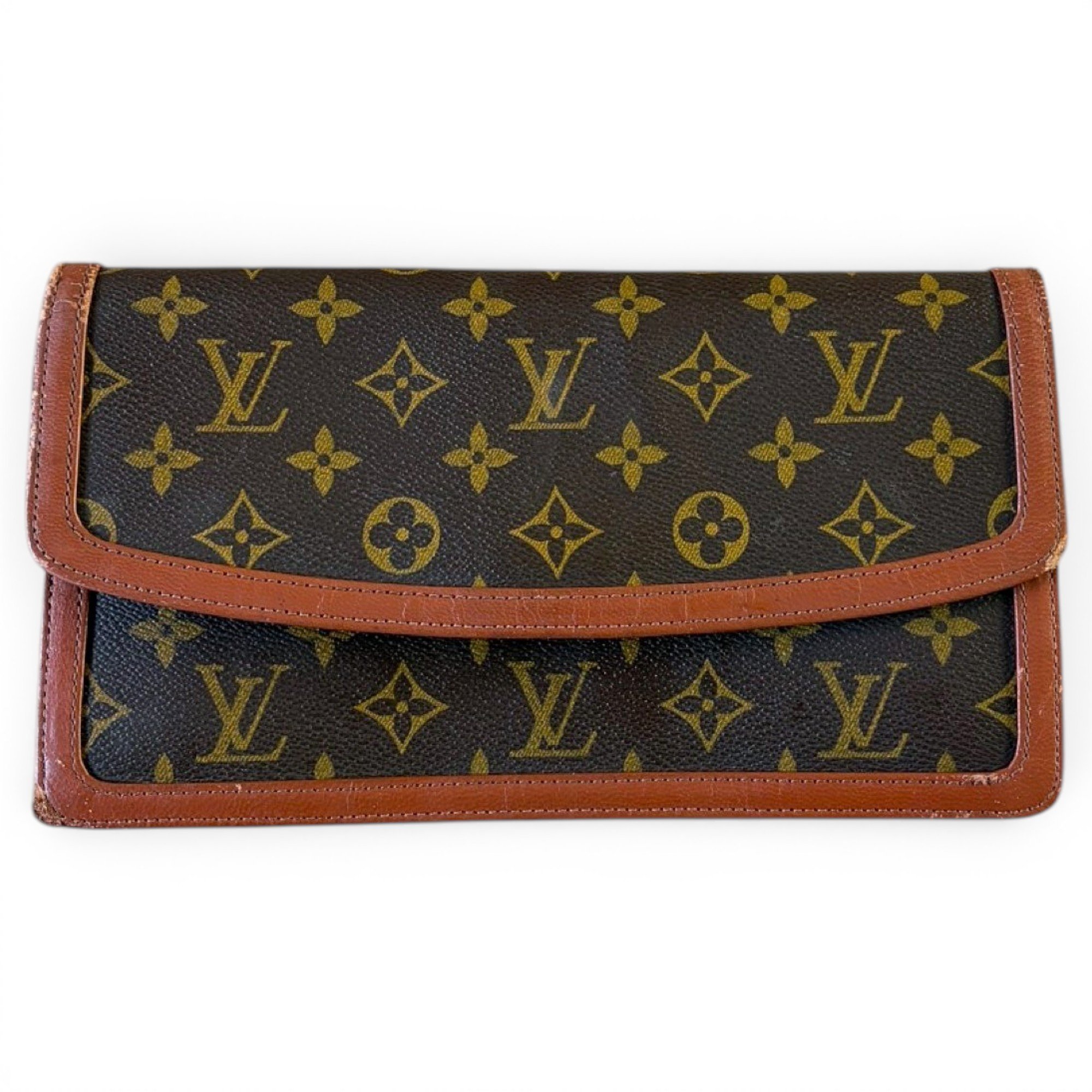 Pochette Trunk leather clutch bag