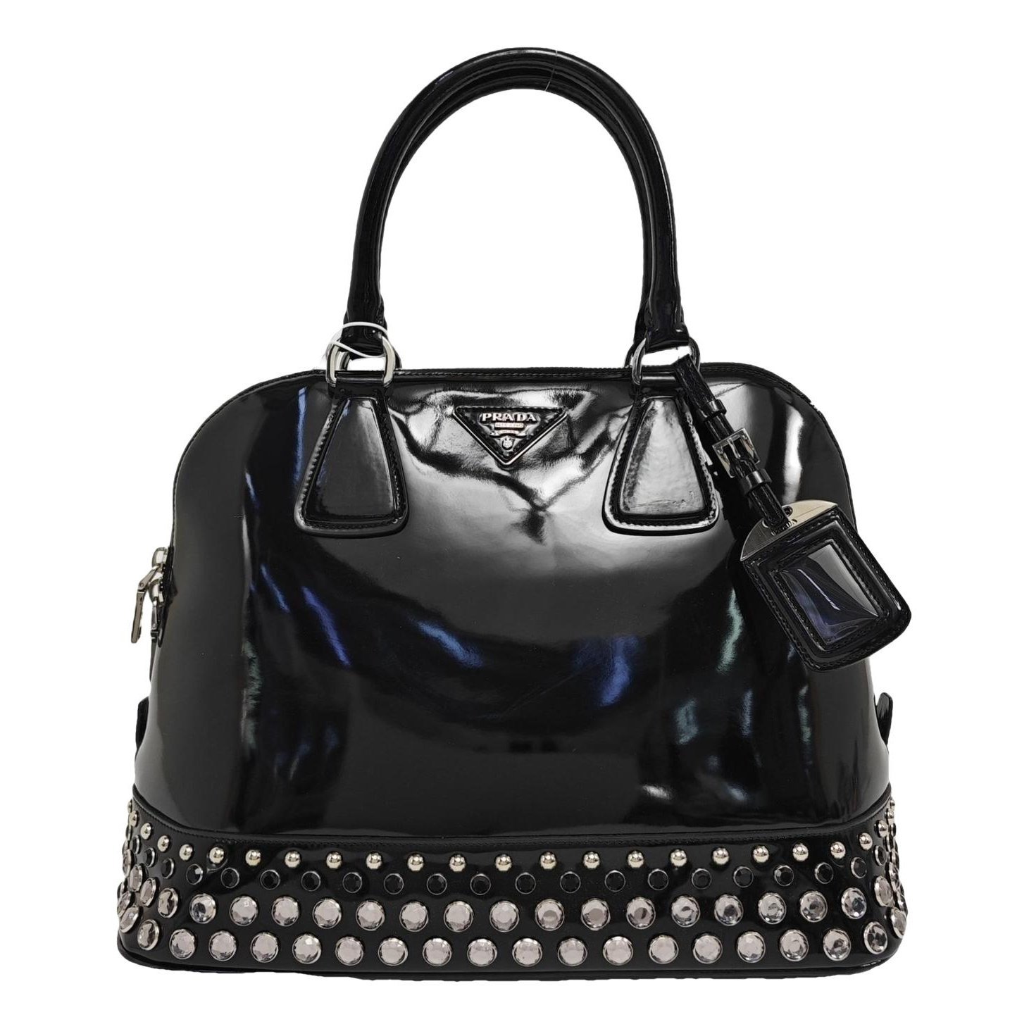 Patent leather handbag