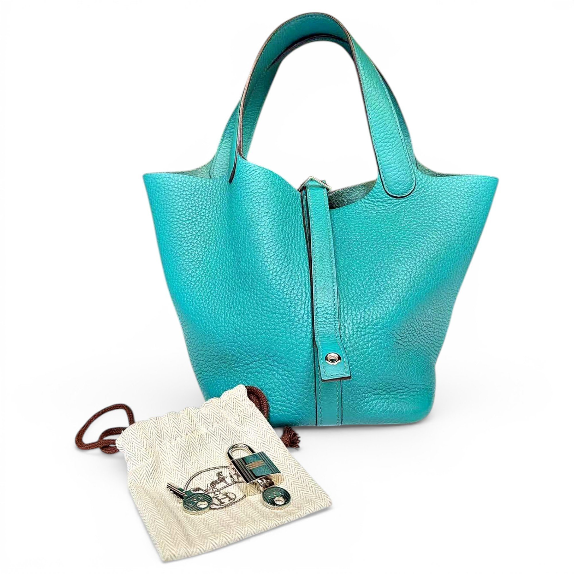 Picotin leather handbag