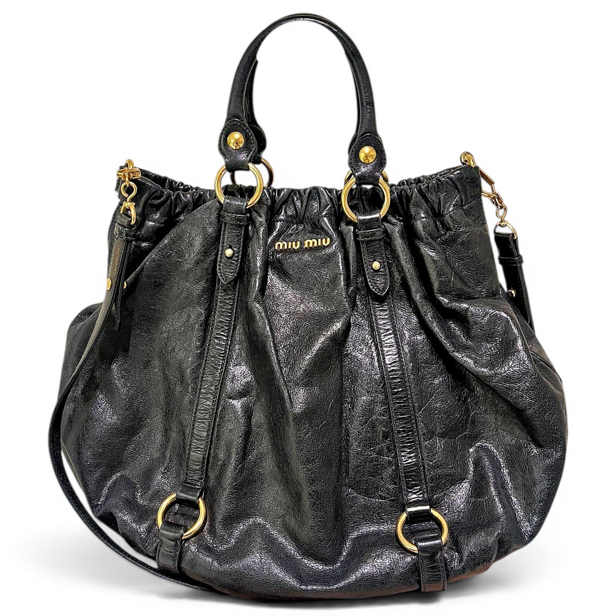Leather handbag