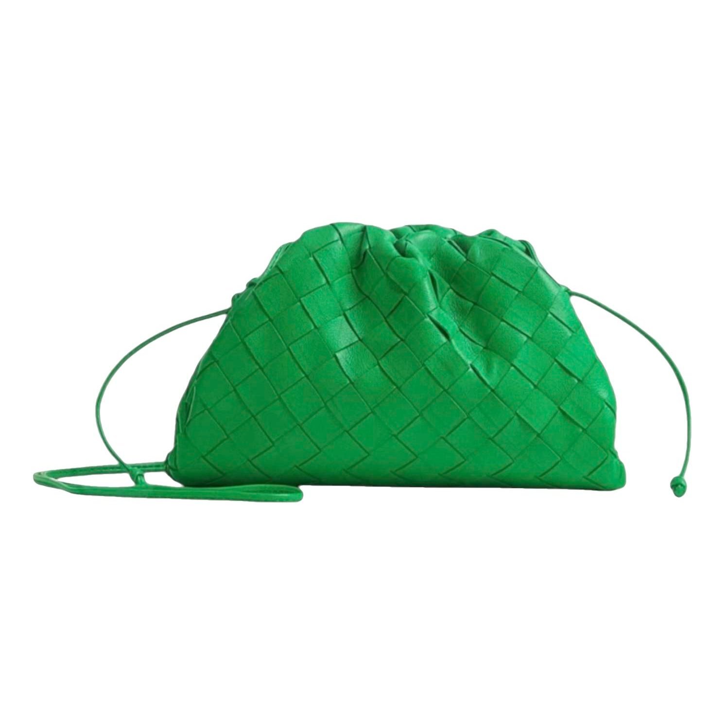 Pouch leather crossbody bag