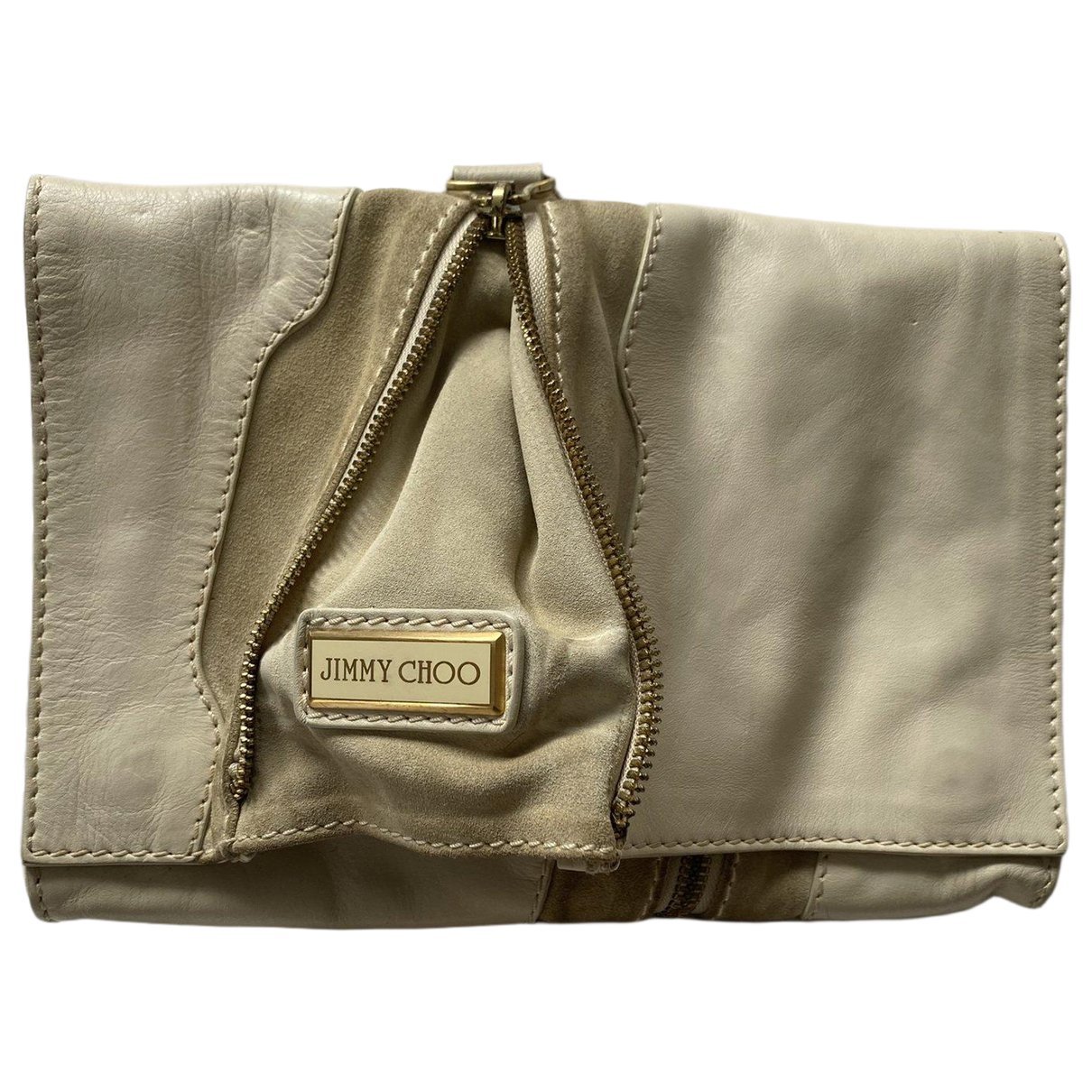 Leather clutch bag
