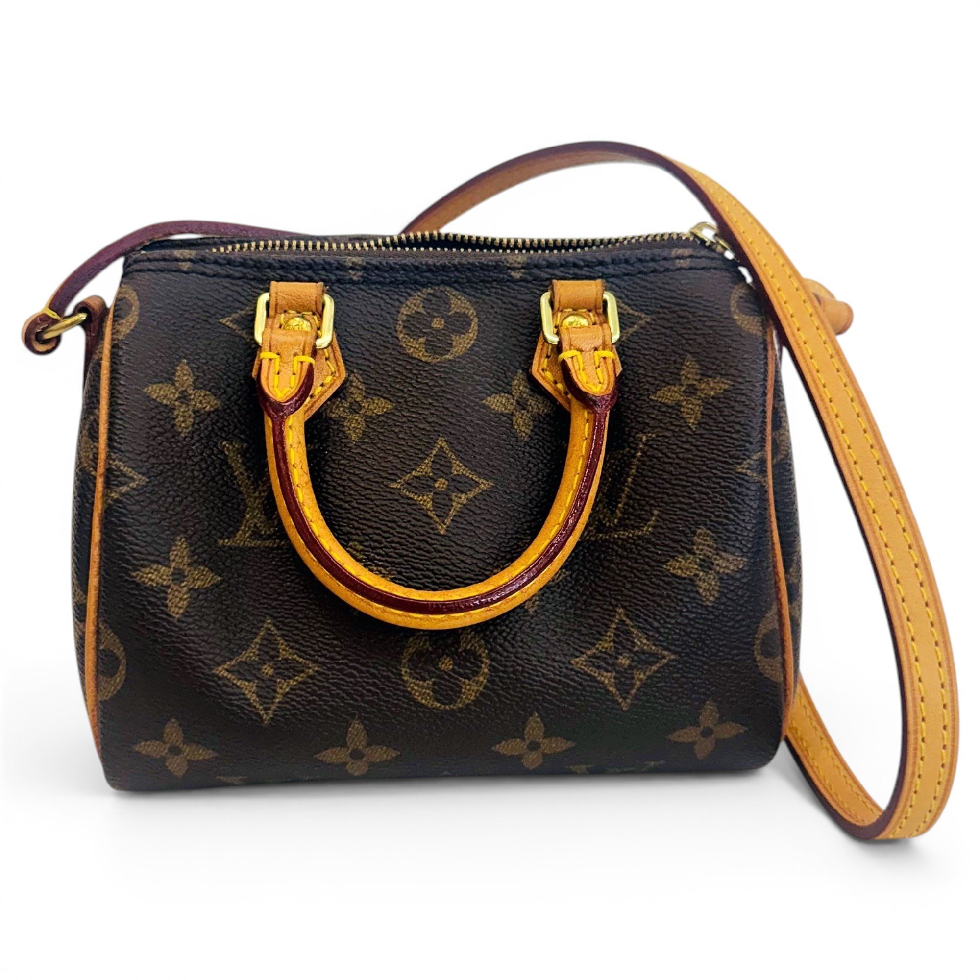 Louis Vuitton Nano Speedy / Mini HL leather handbag