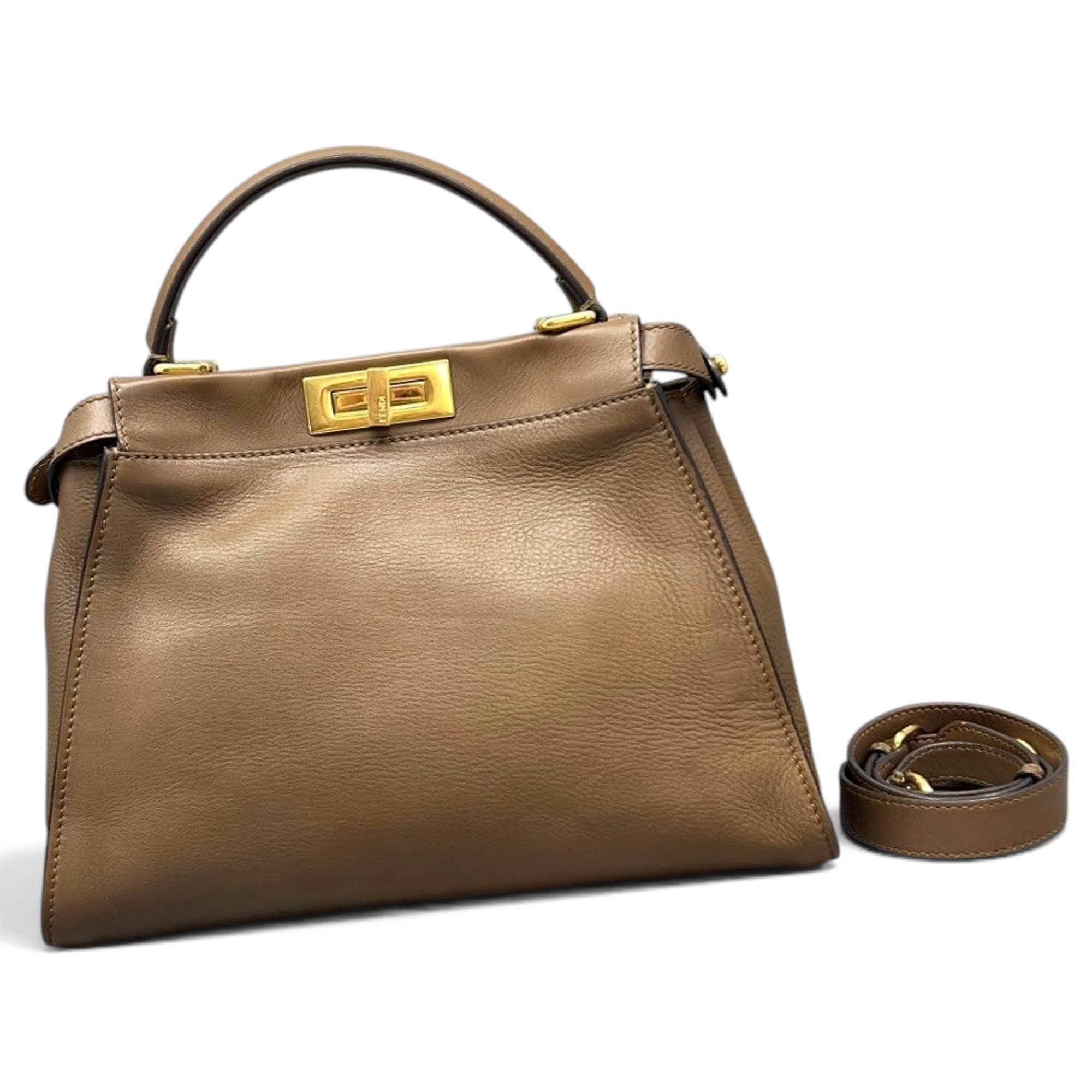 Peekaboo leather handbag