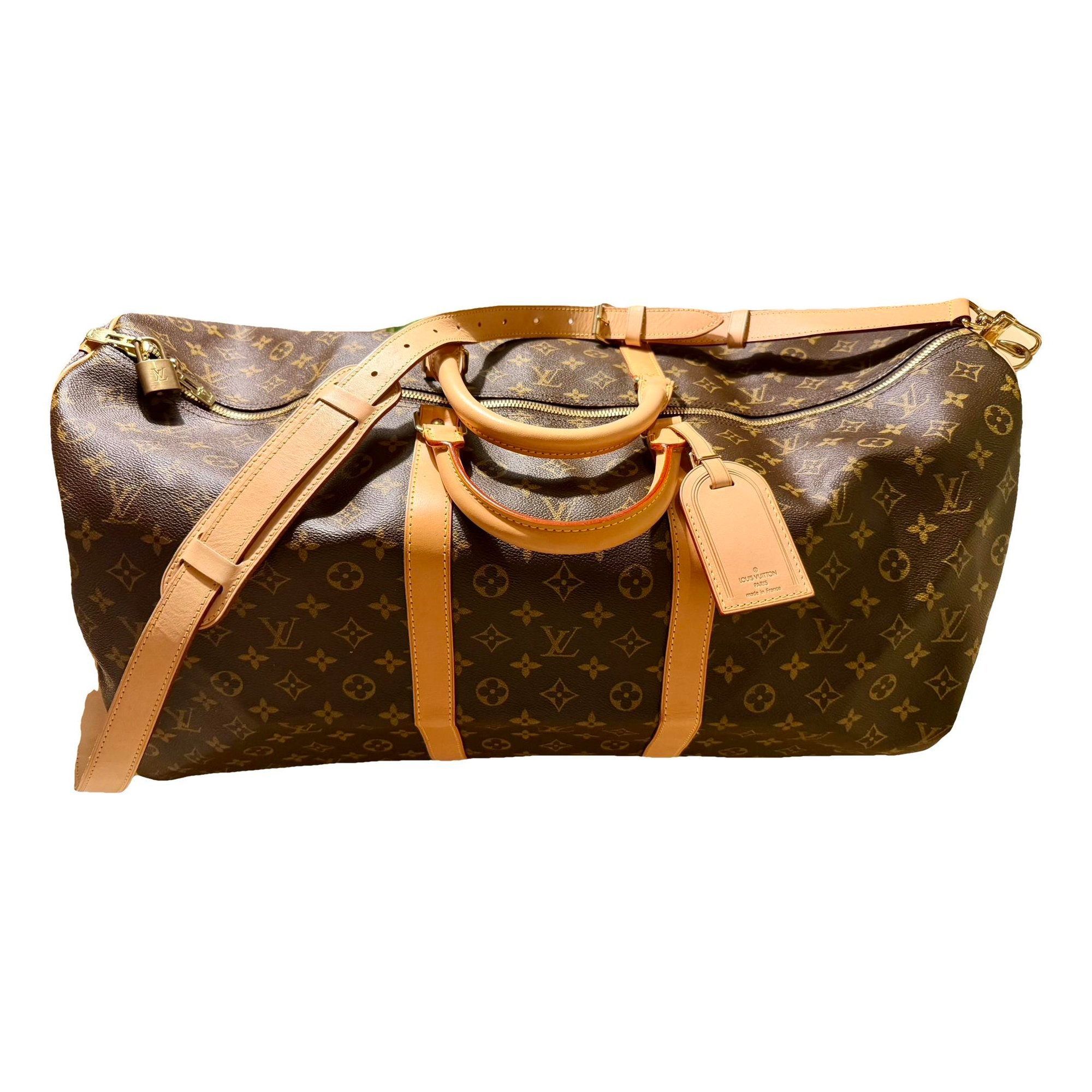 Louis Vuitton Keepall cloth travel bag