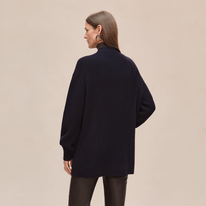 Bleu Noir Long Cardigan