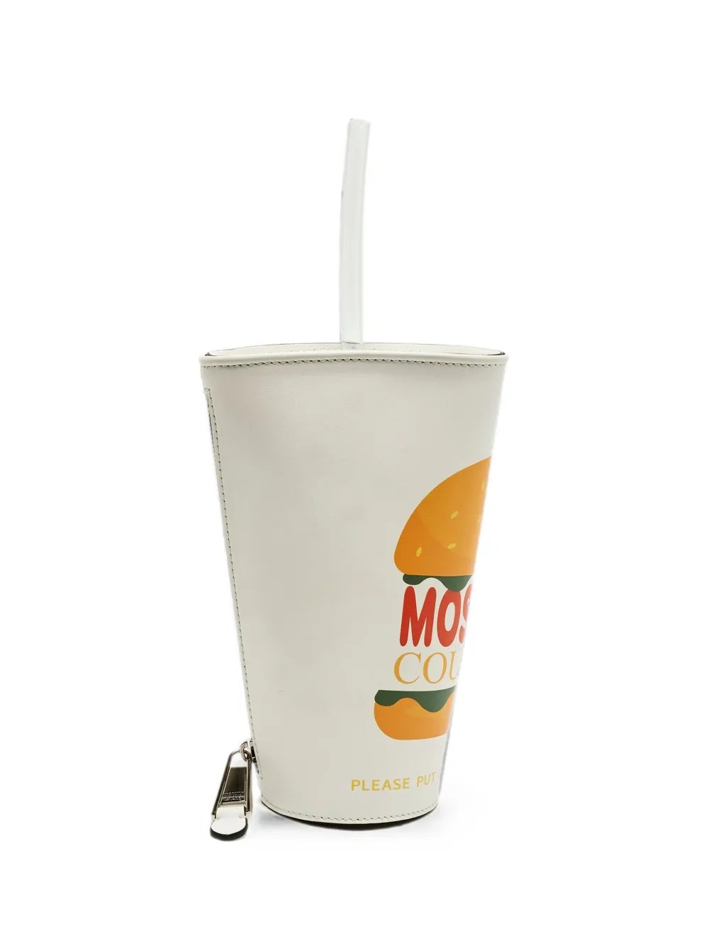 Soda Cup leather clutch bag