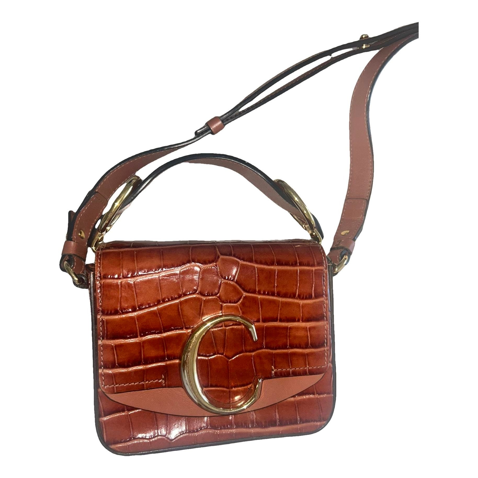 C leather handbag