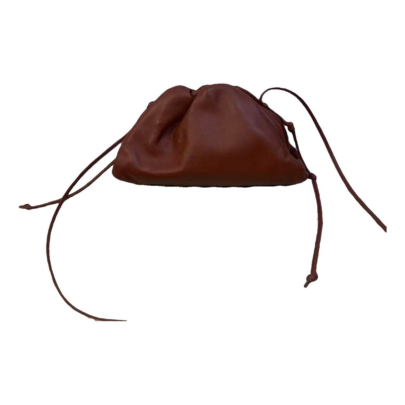 Pouch leather handbag