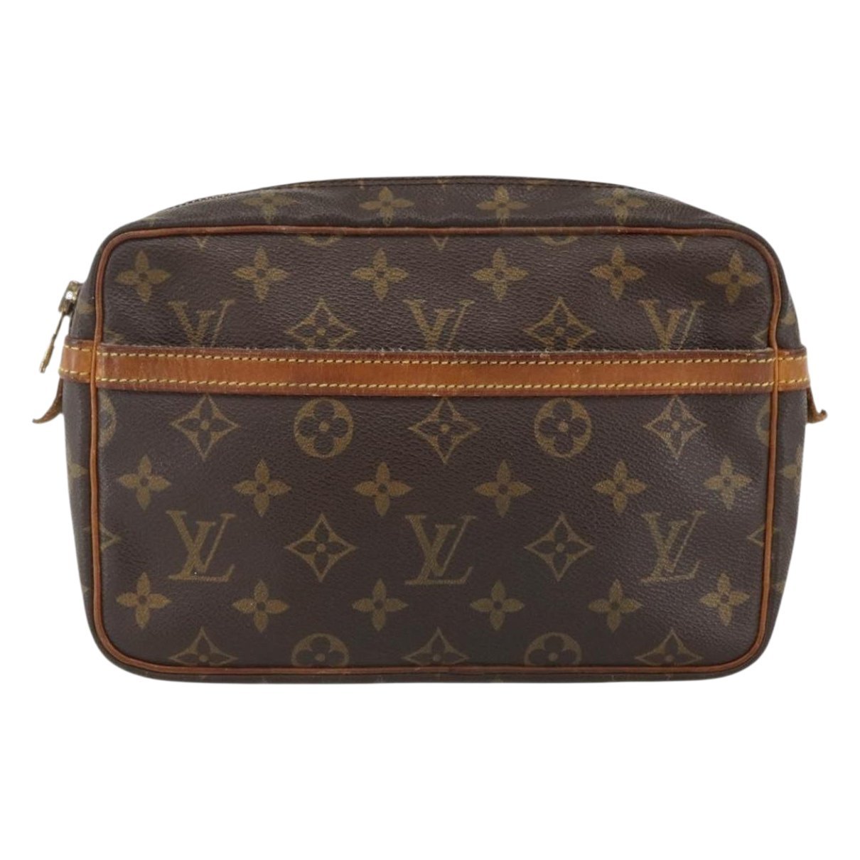 Leather clutch bag