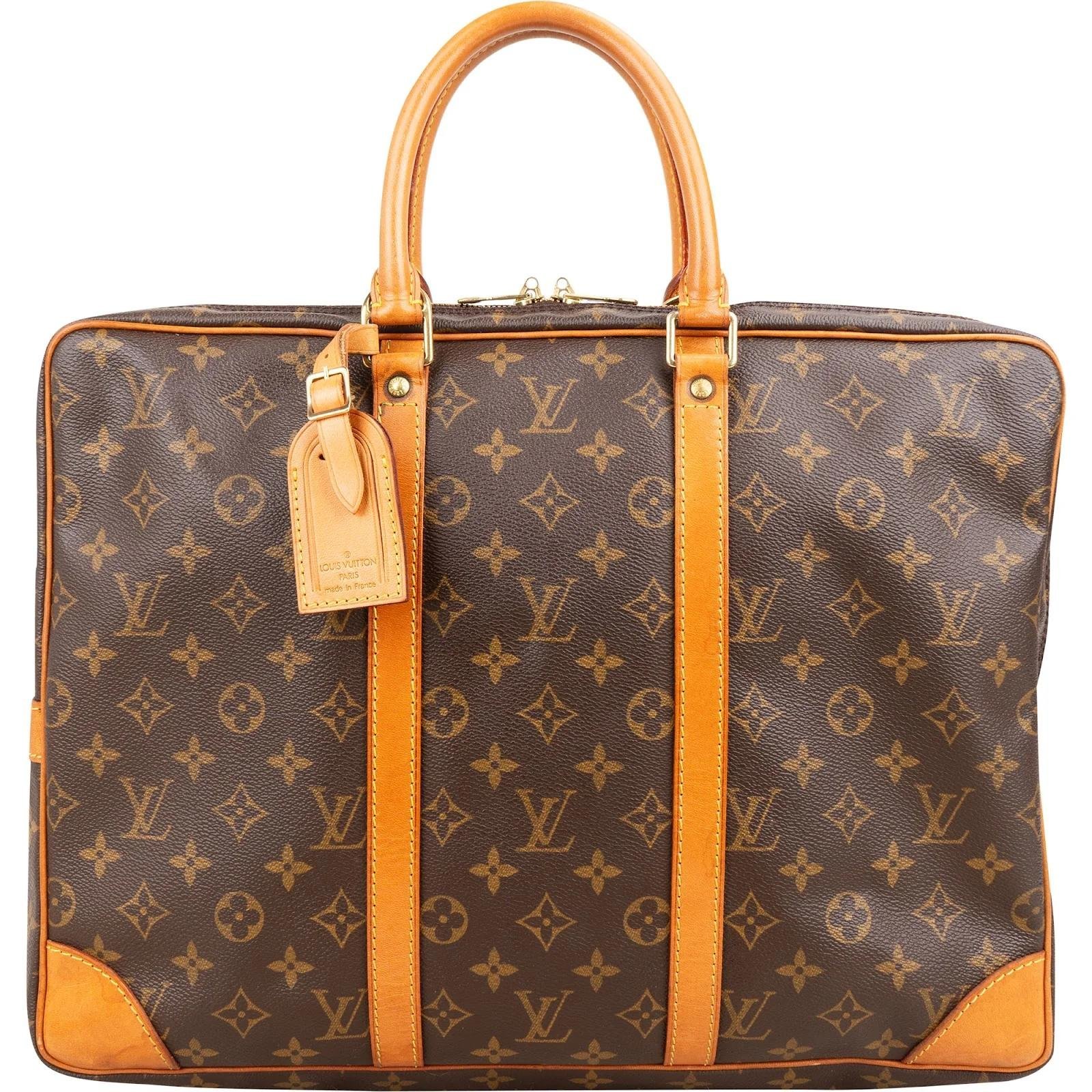 Porte Documents Voyage leather handbag