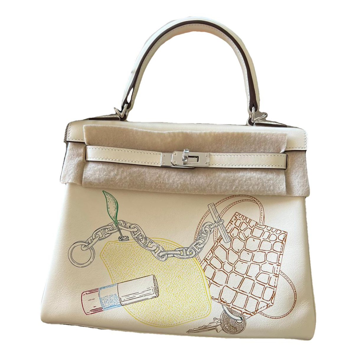 Kelly 25 leather handbag