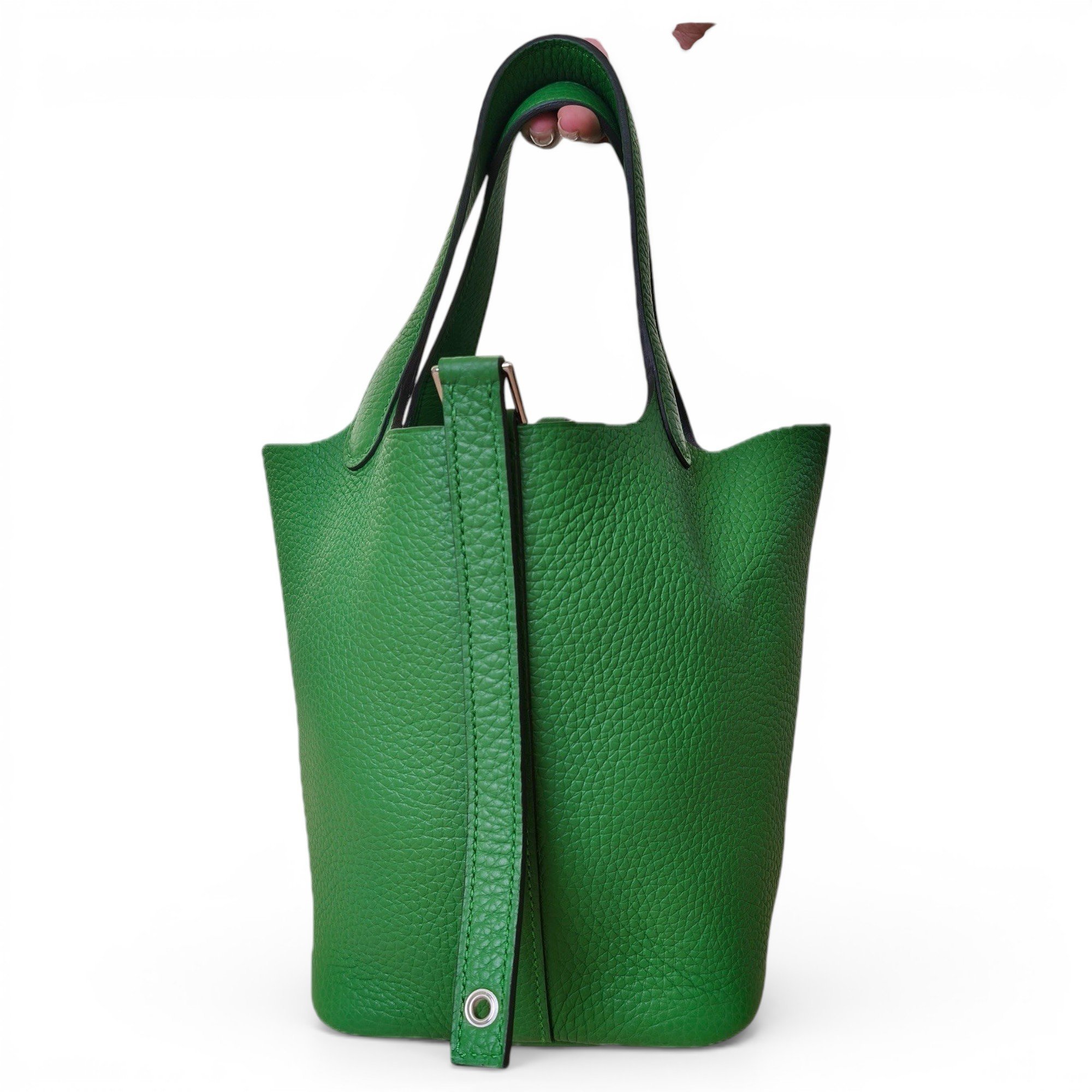 Hermes Picotin 18 Handbag Velvet Leater