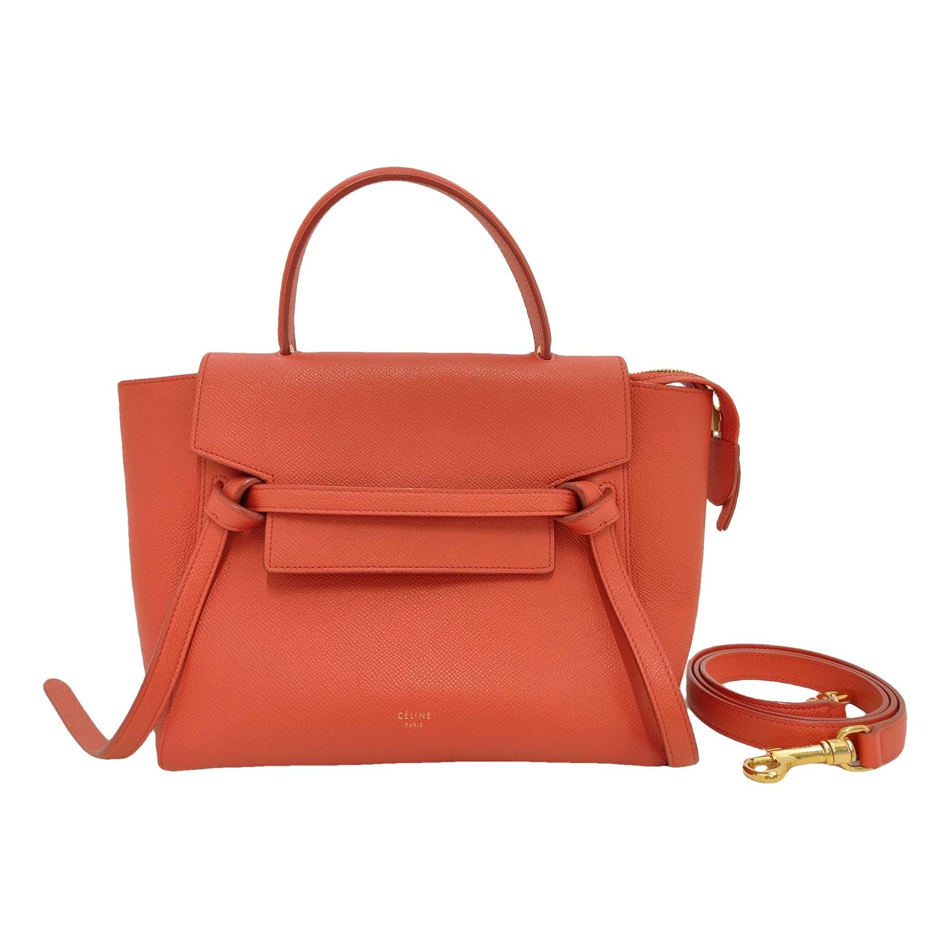 Belt leather handbag