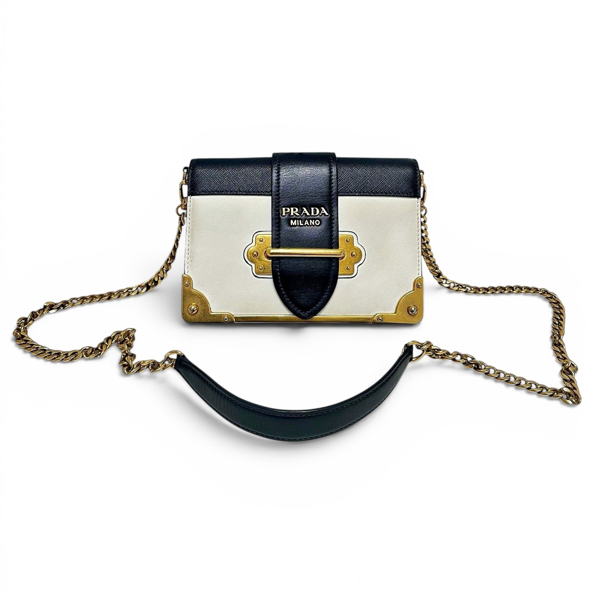 Cahier leather crossbody bag
