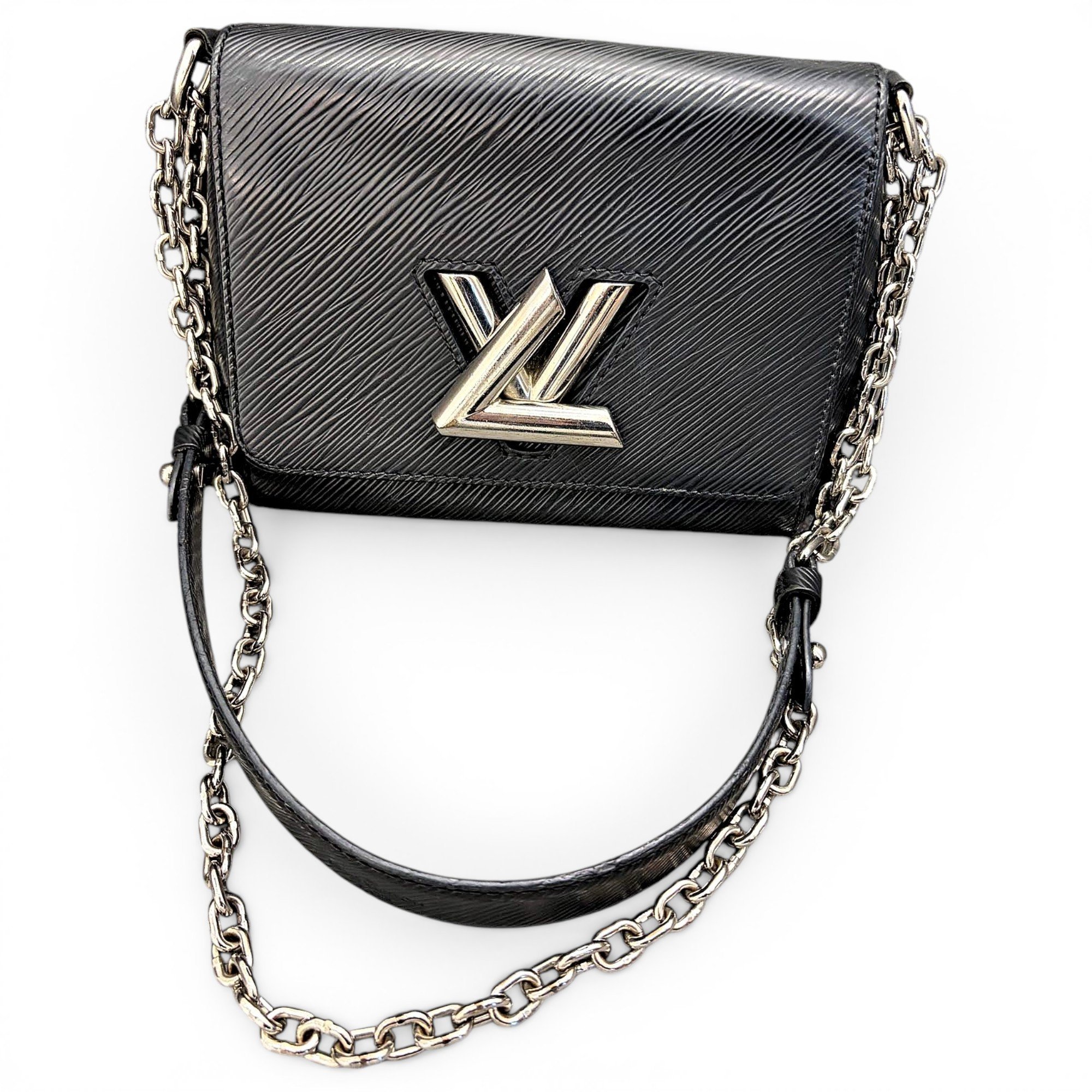 Twist leather crossbody bag
