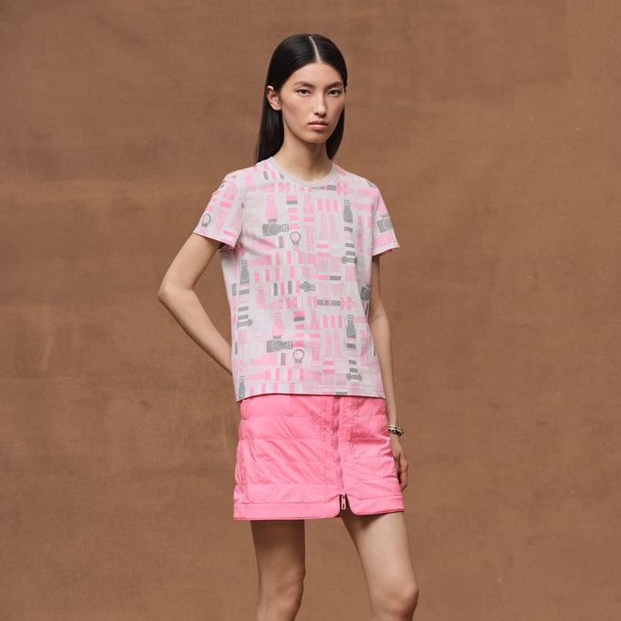Gris Pierre De Lune "Bride a Bloc" Straight T-shirt