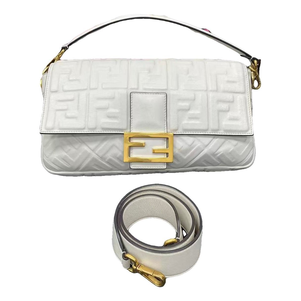 Baguette leather handbag