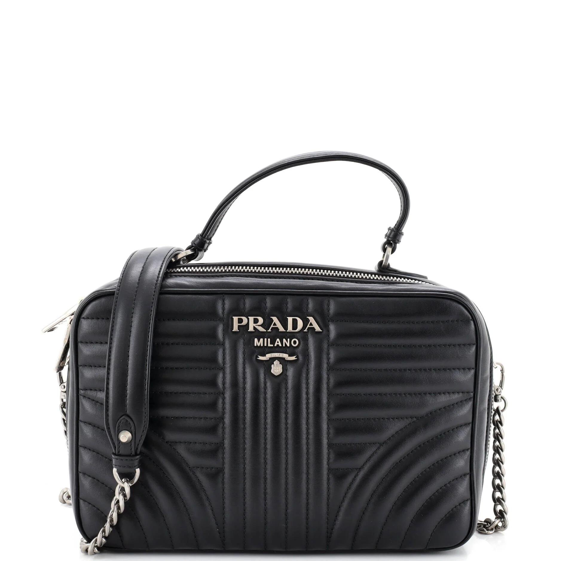 Diagramme leather handbag