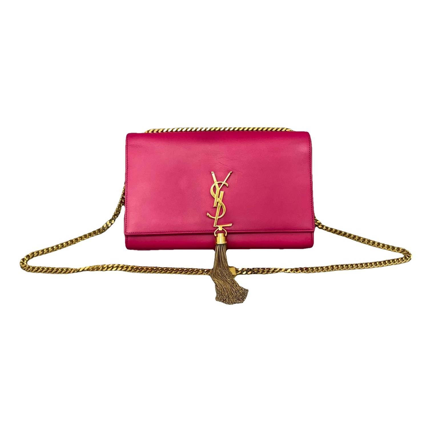 Pompom Kate leather handbag