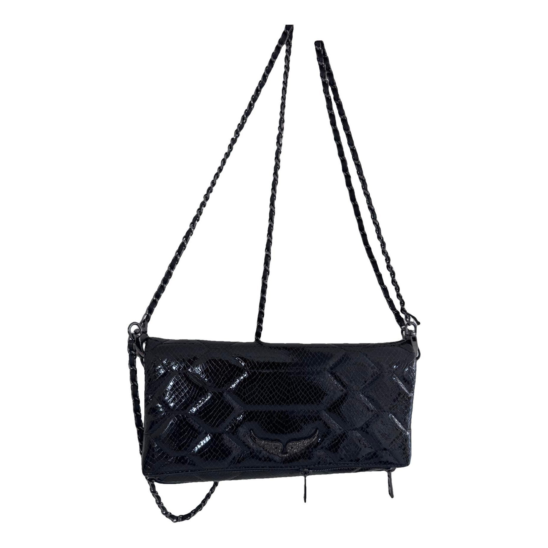 Rock leather crossbody bag