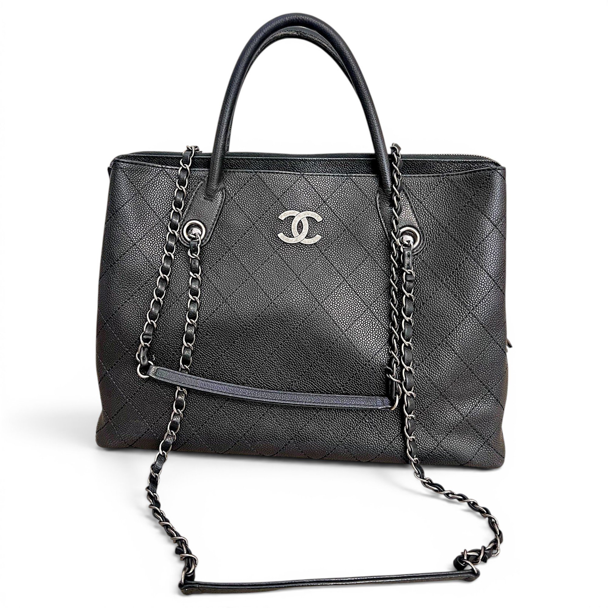 Grand shopping leather tote