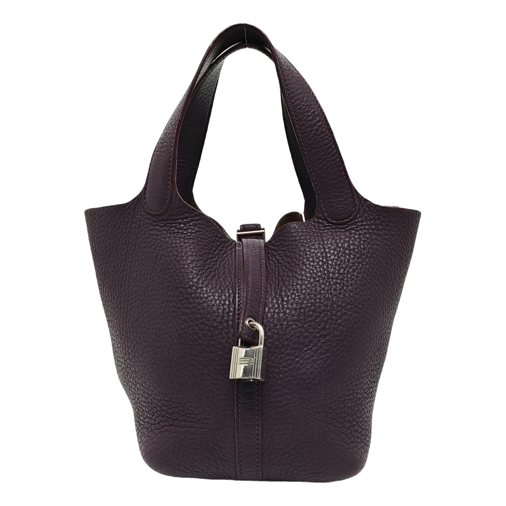 Picotin leather tote