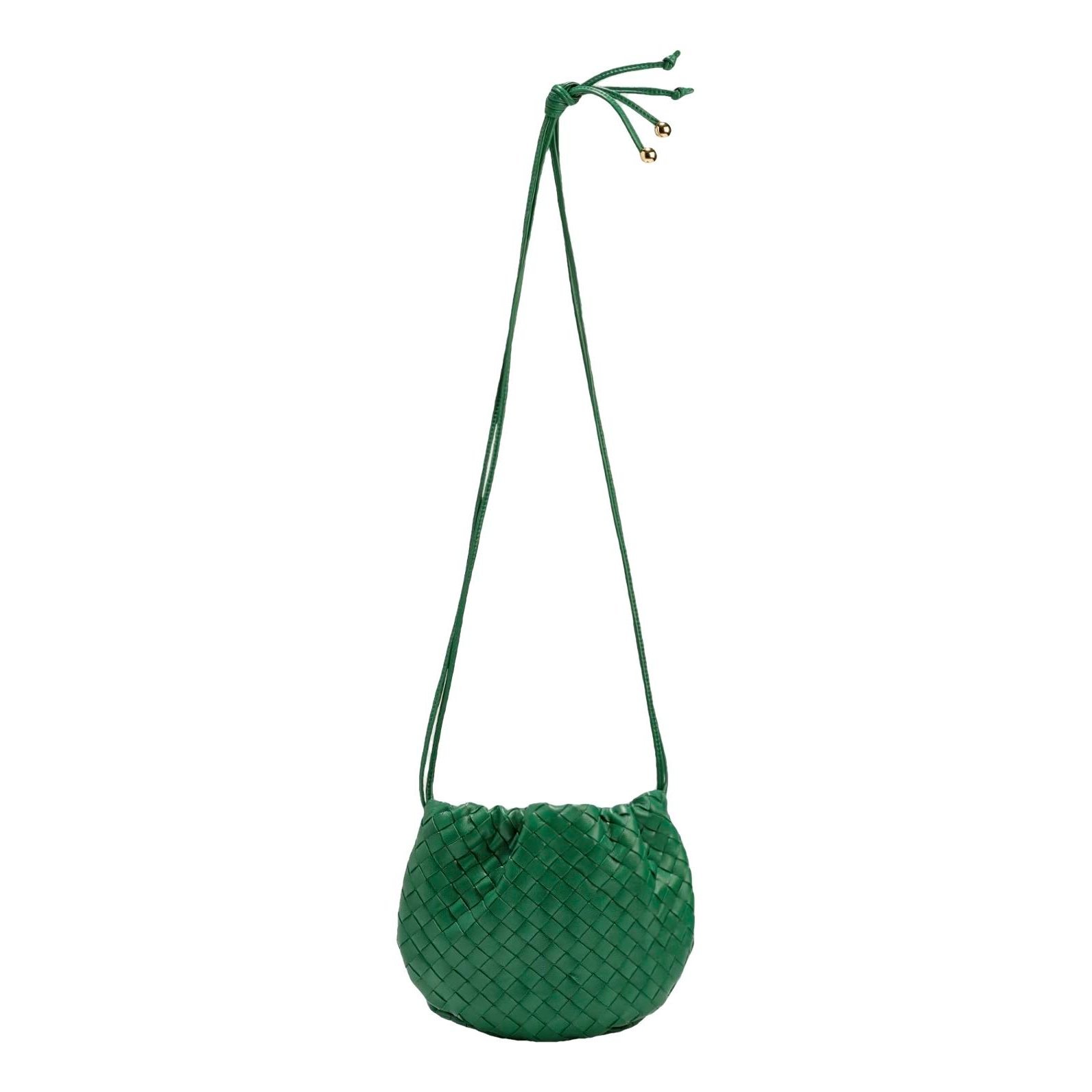 Bulb leather crossbody bag