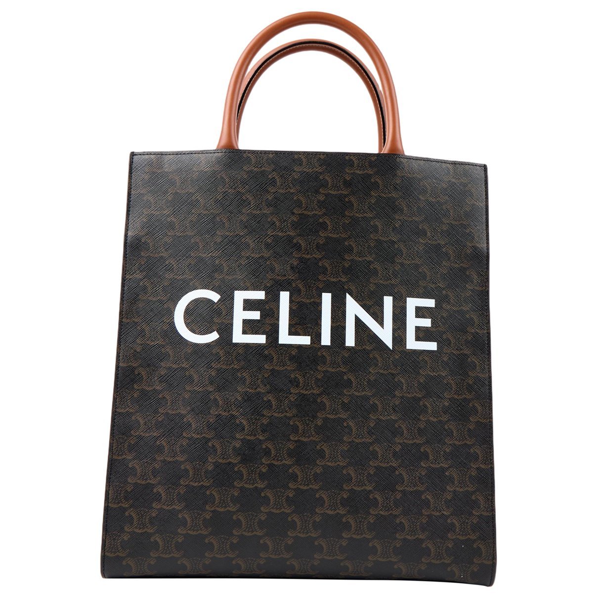 Cabas Vertical leather handbag