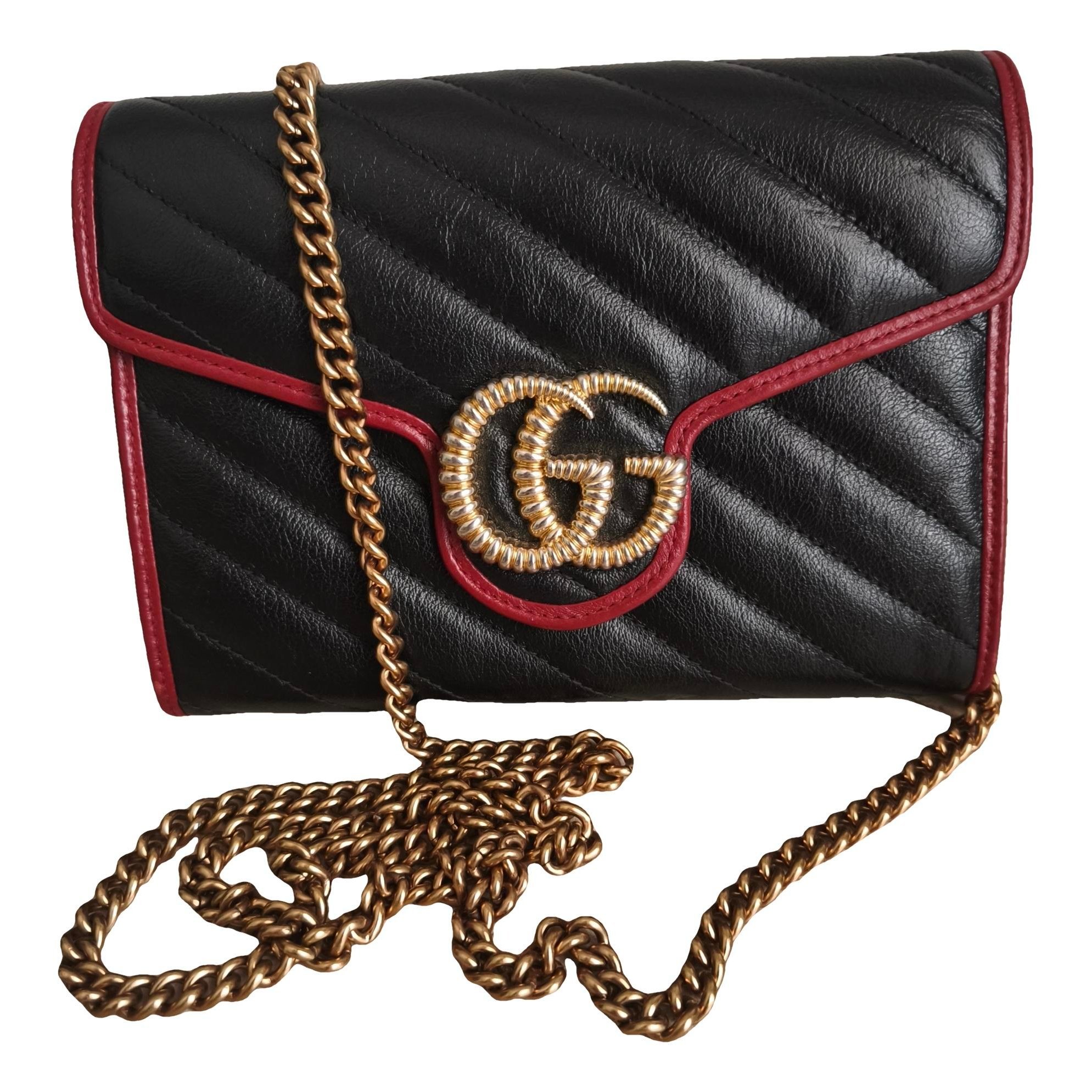 GG Marmont Chain leather crossbody bag