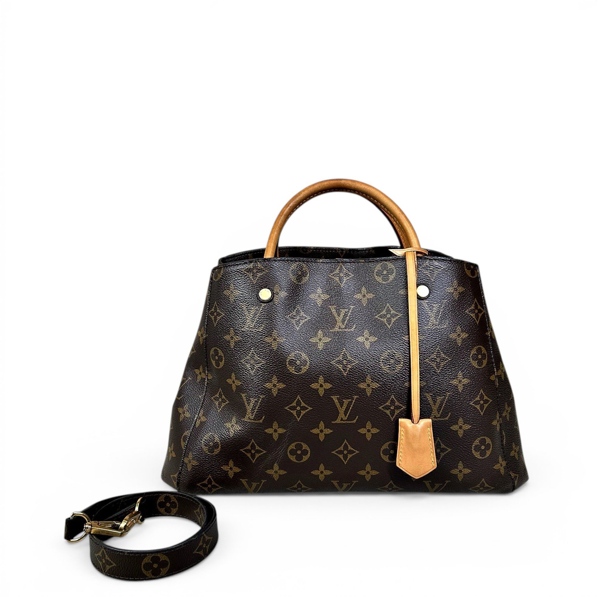 Louis Vuitton Montaigne leather handbag