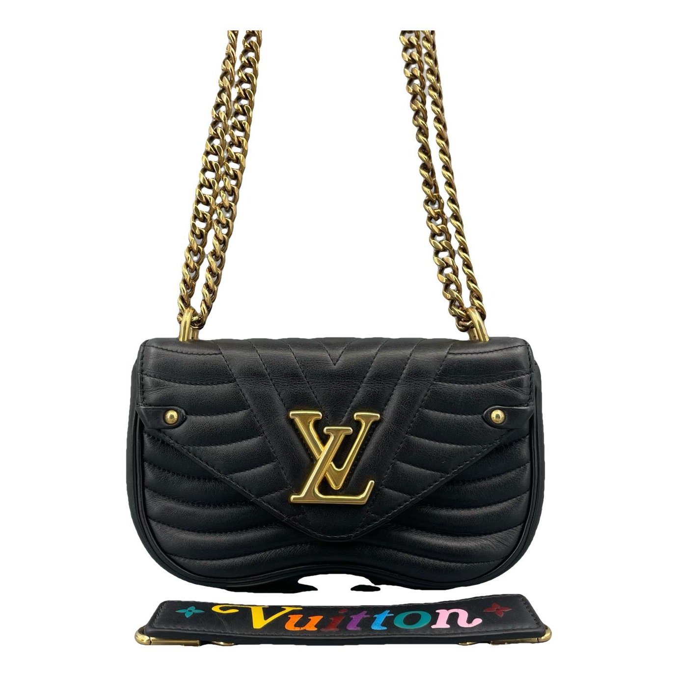 New Wave leather handbag
