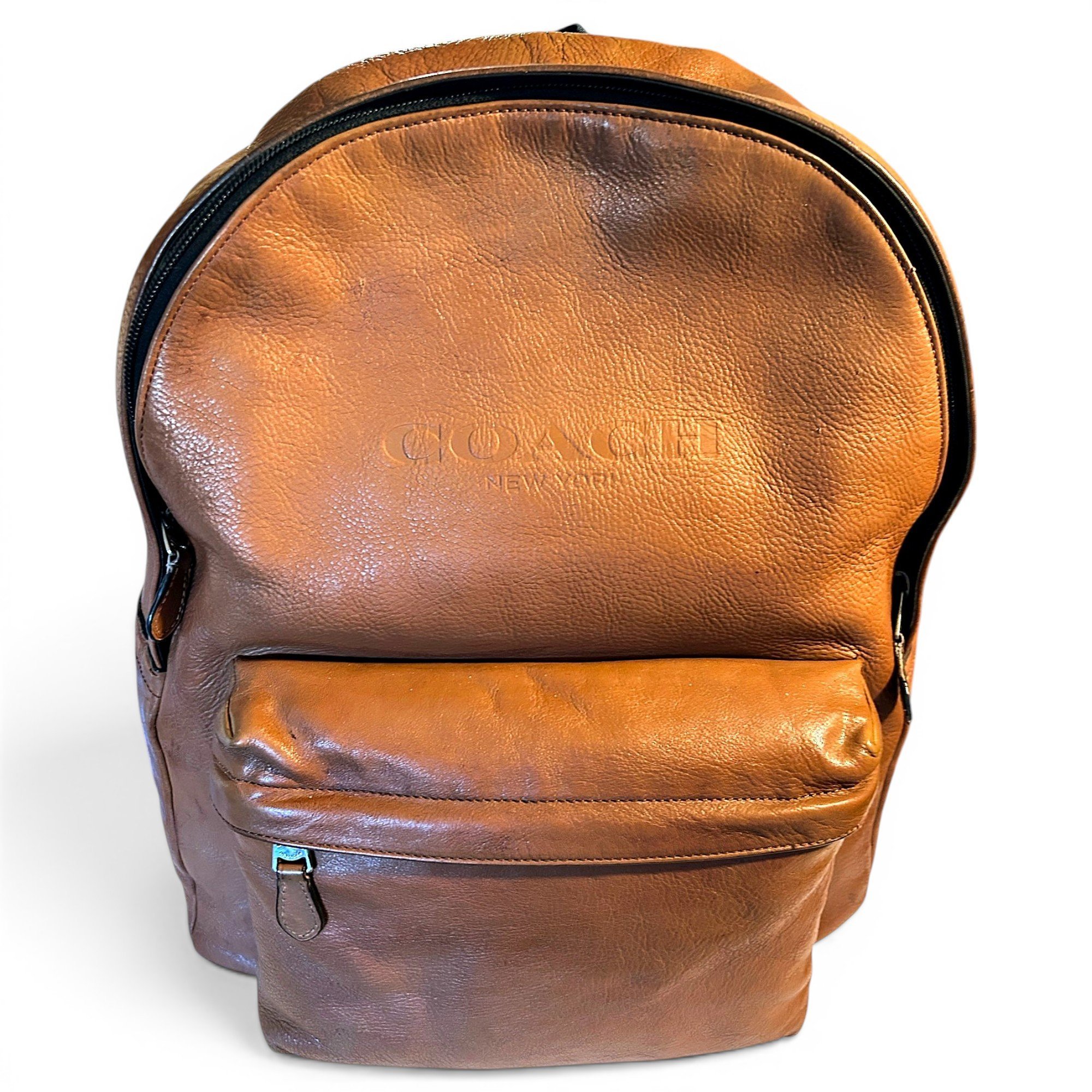 Leather backpack
