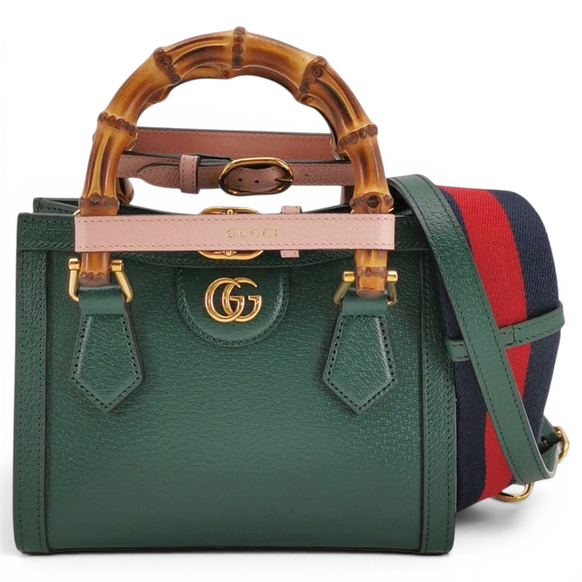 Diana Bamboo leather handbag