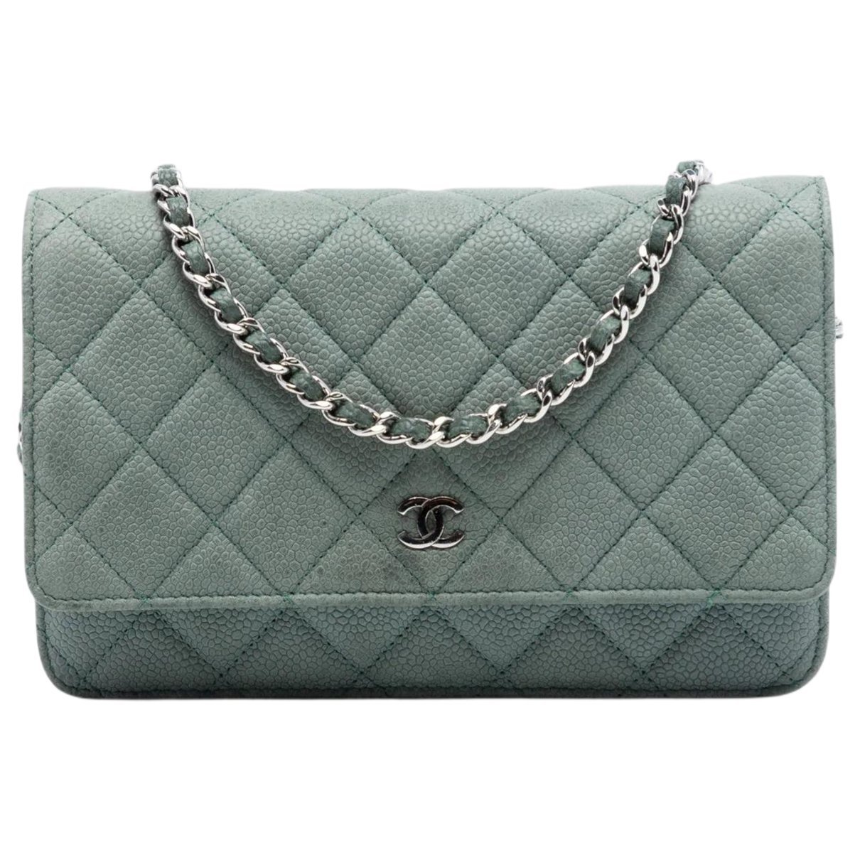 Wallet On Chain leather crossbody bag