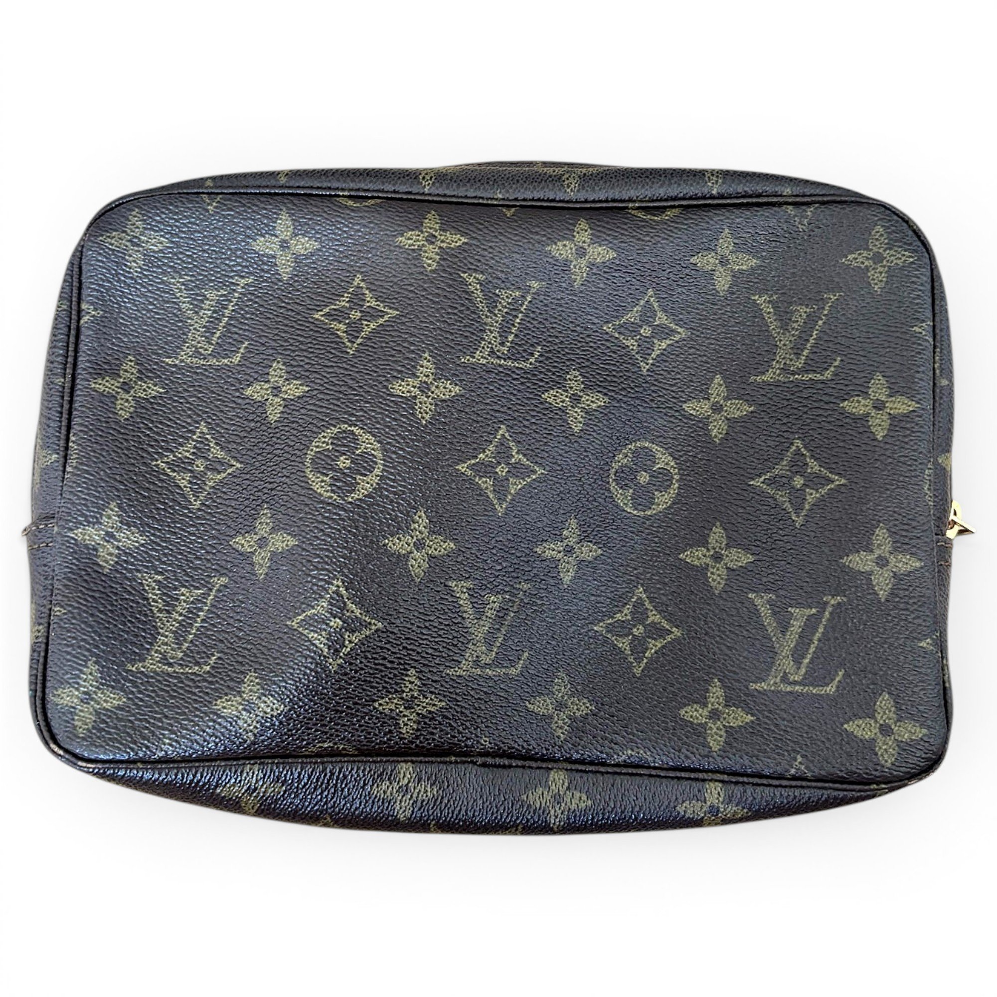 Leather clutch bag