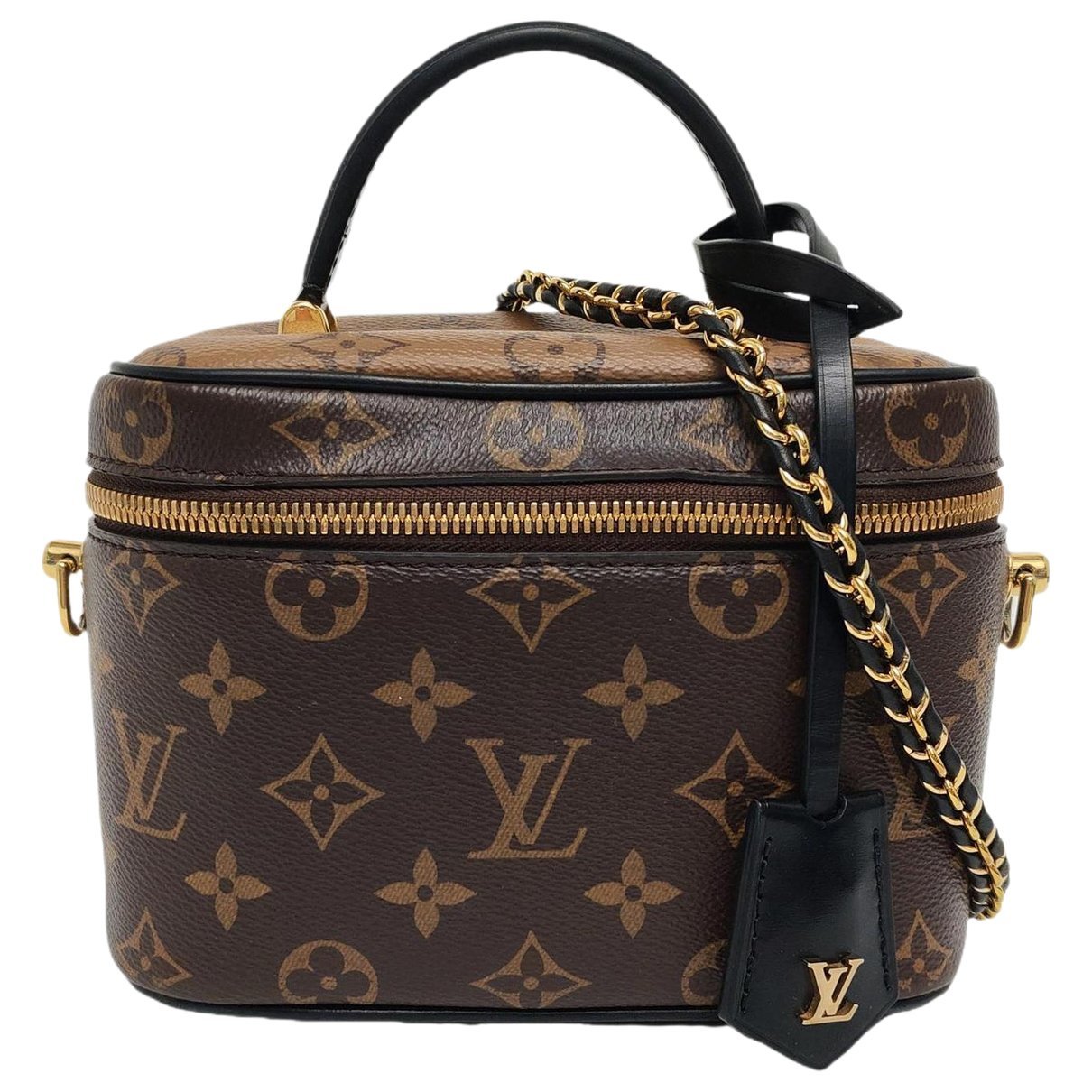 Vanity leather handbag