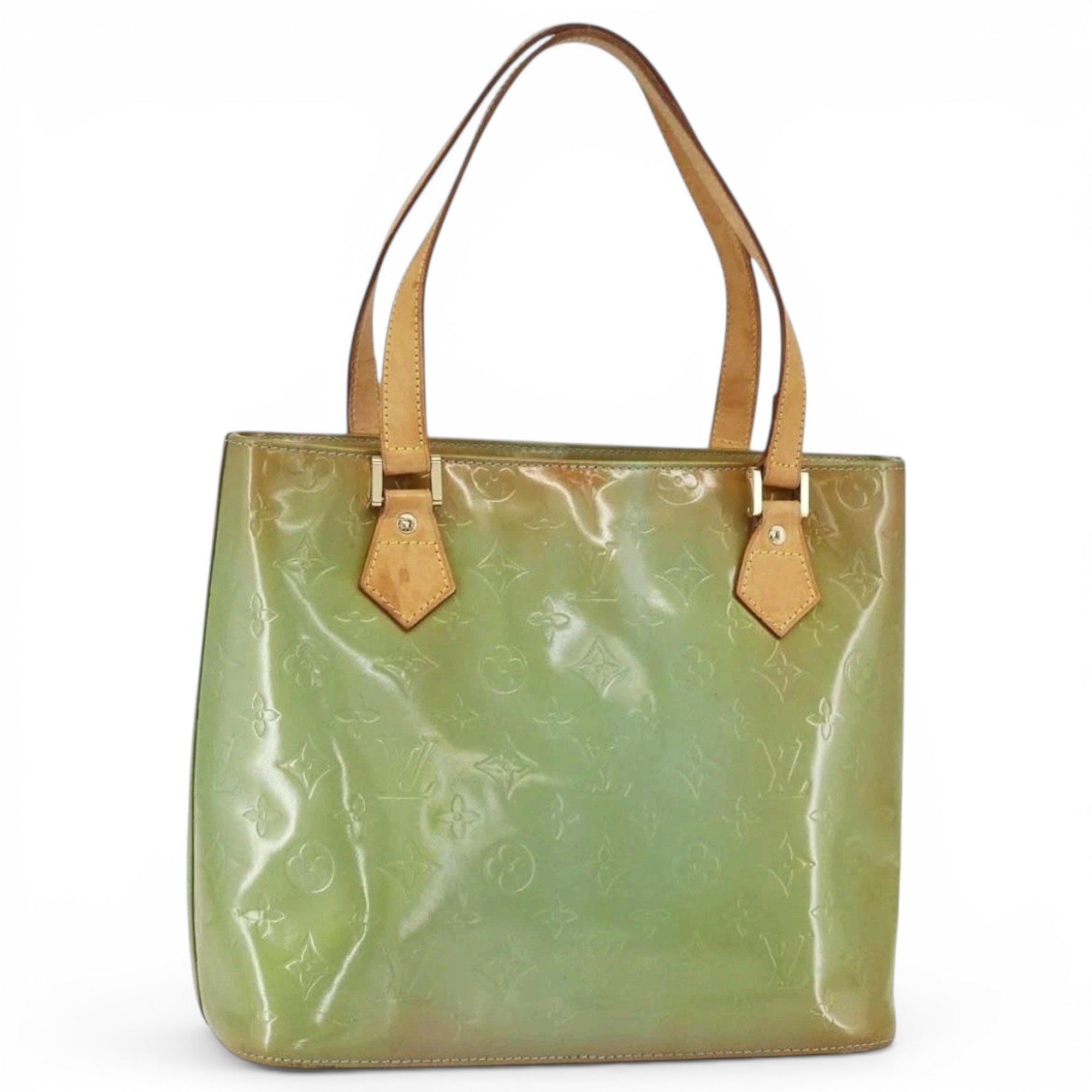 Patent leather handbag