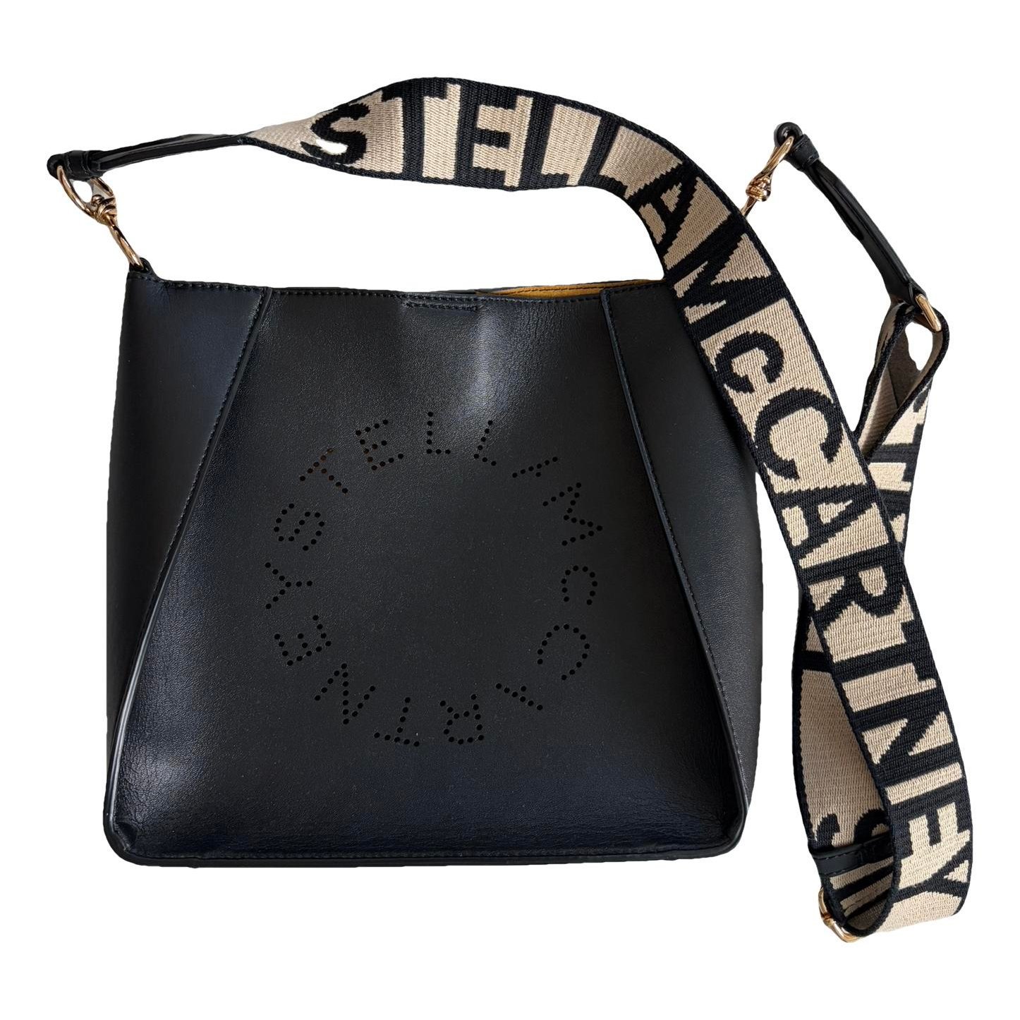 Logo vegan leather crossbody bag