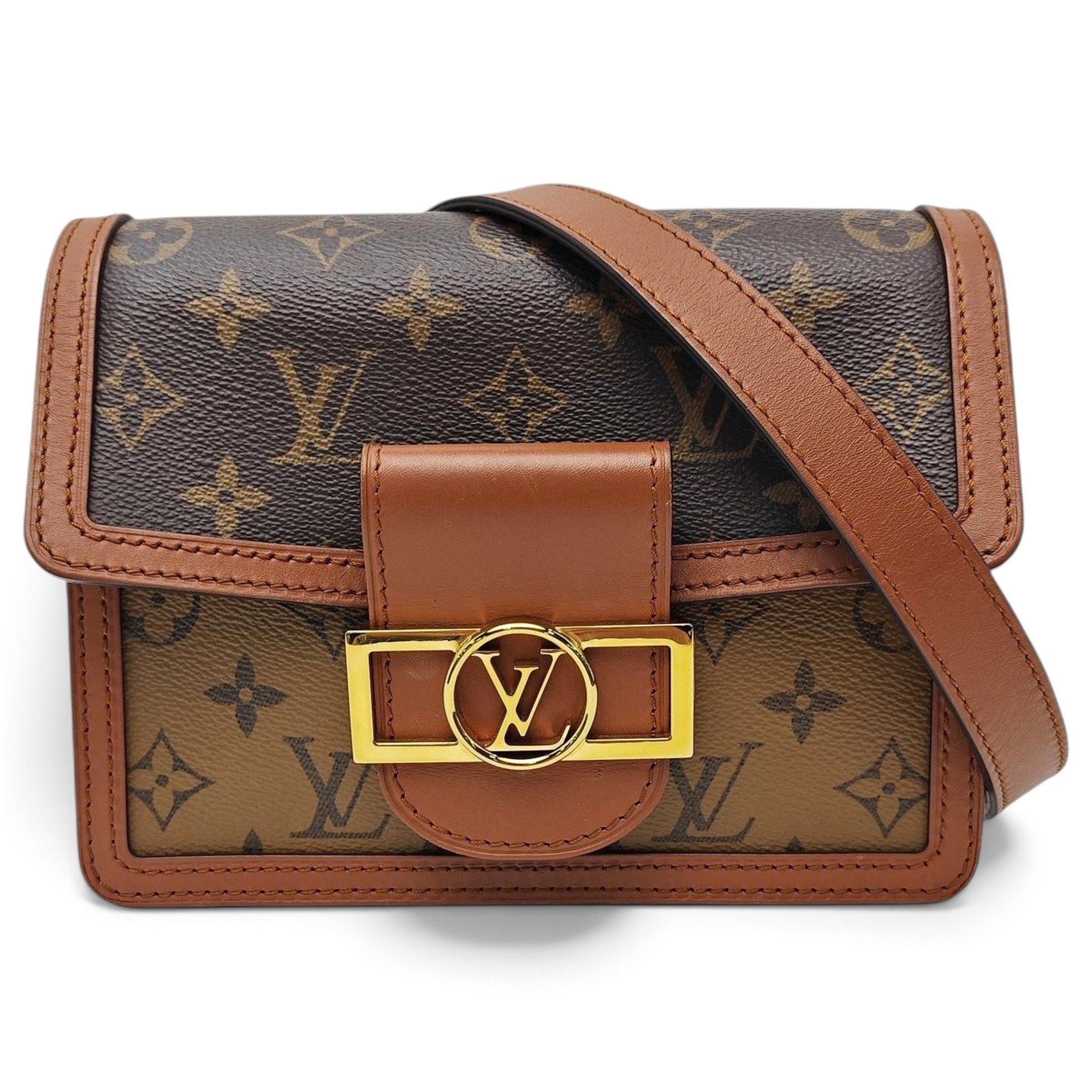 Dauphine leather handbag
