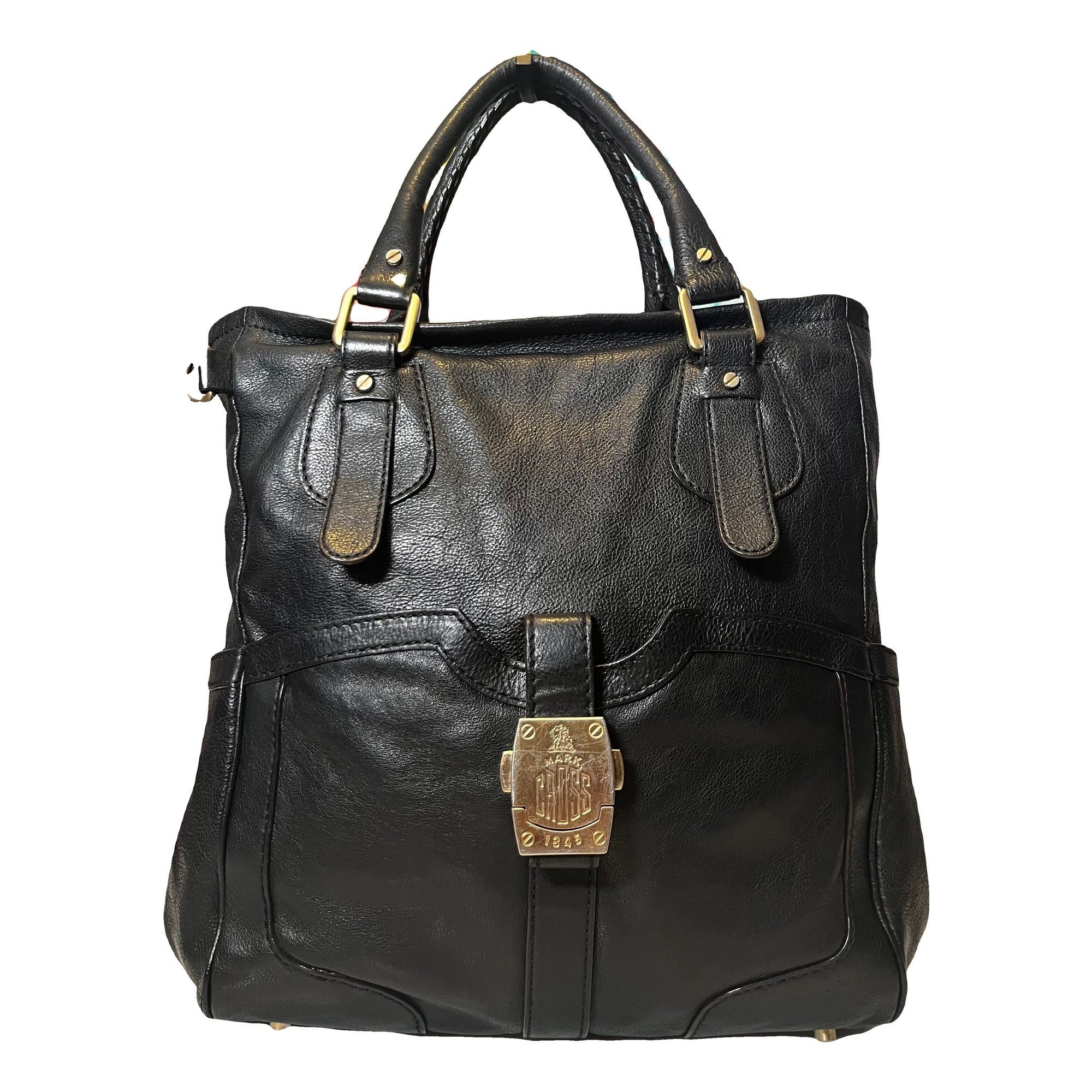 Leather tote